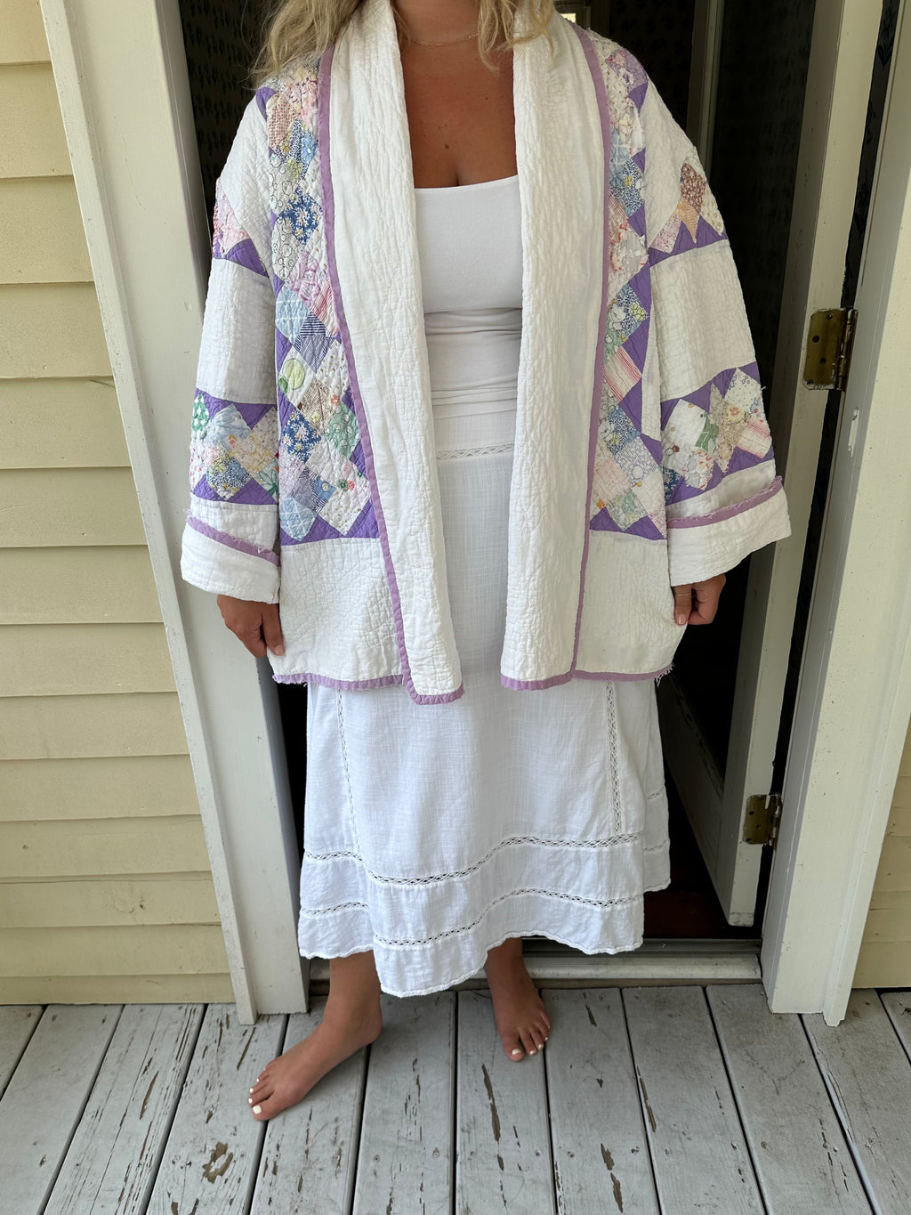 Purple Around The World Quilt Jacket