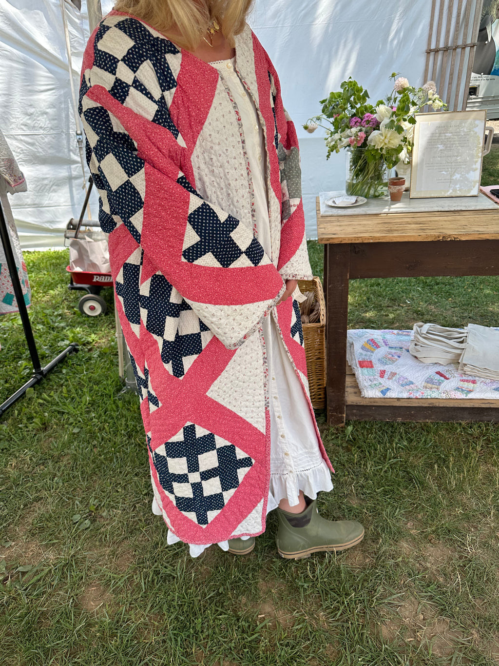 Vintage Cross Quilt Jacket
