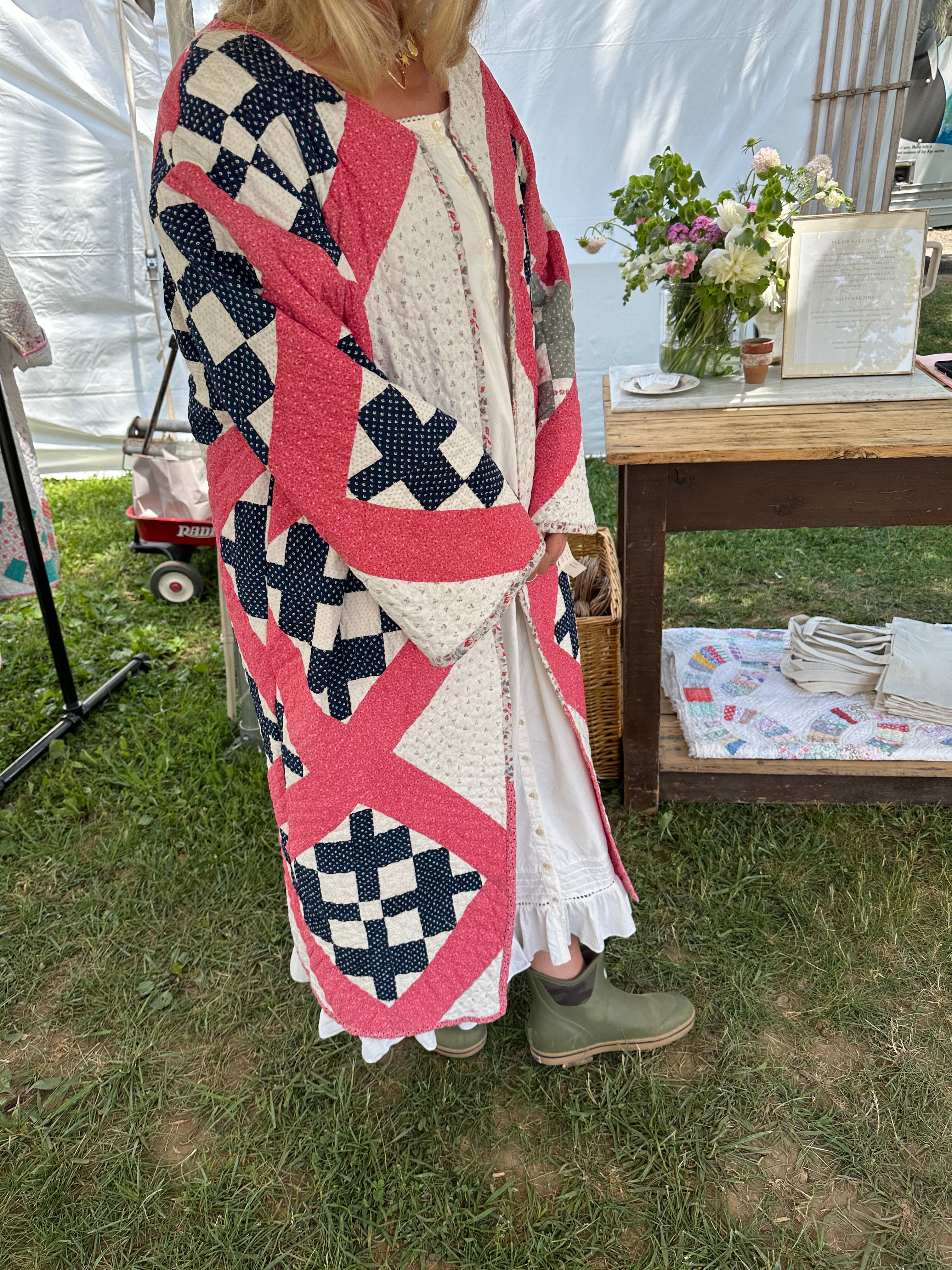 Vintage Cross Quilt Jacket