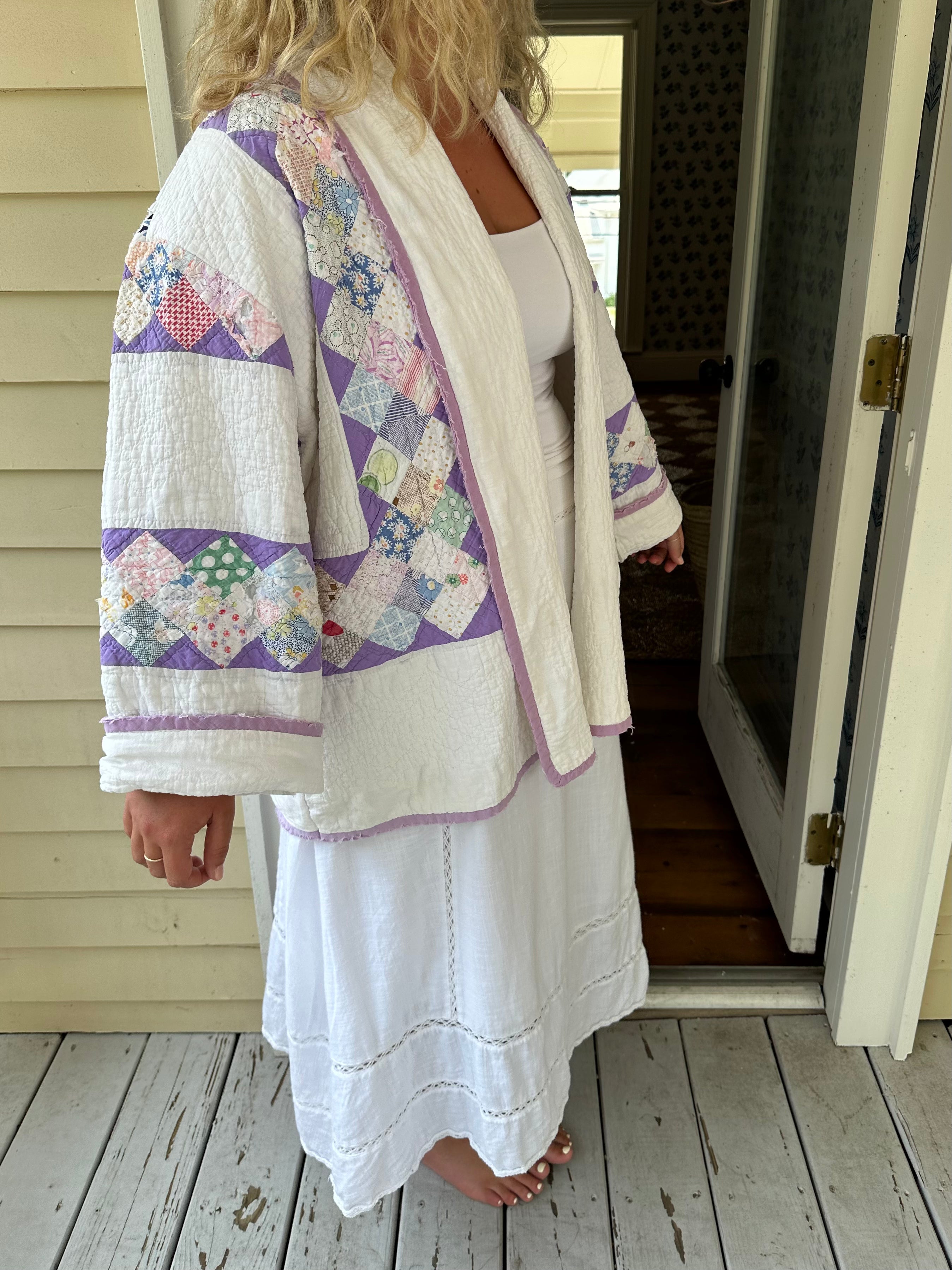 Purple Around The World Quilt Jacket