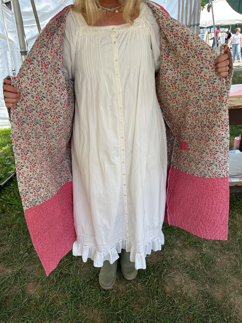 Vintage Cross Quilt Jacket