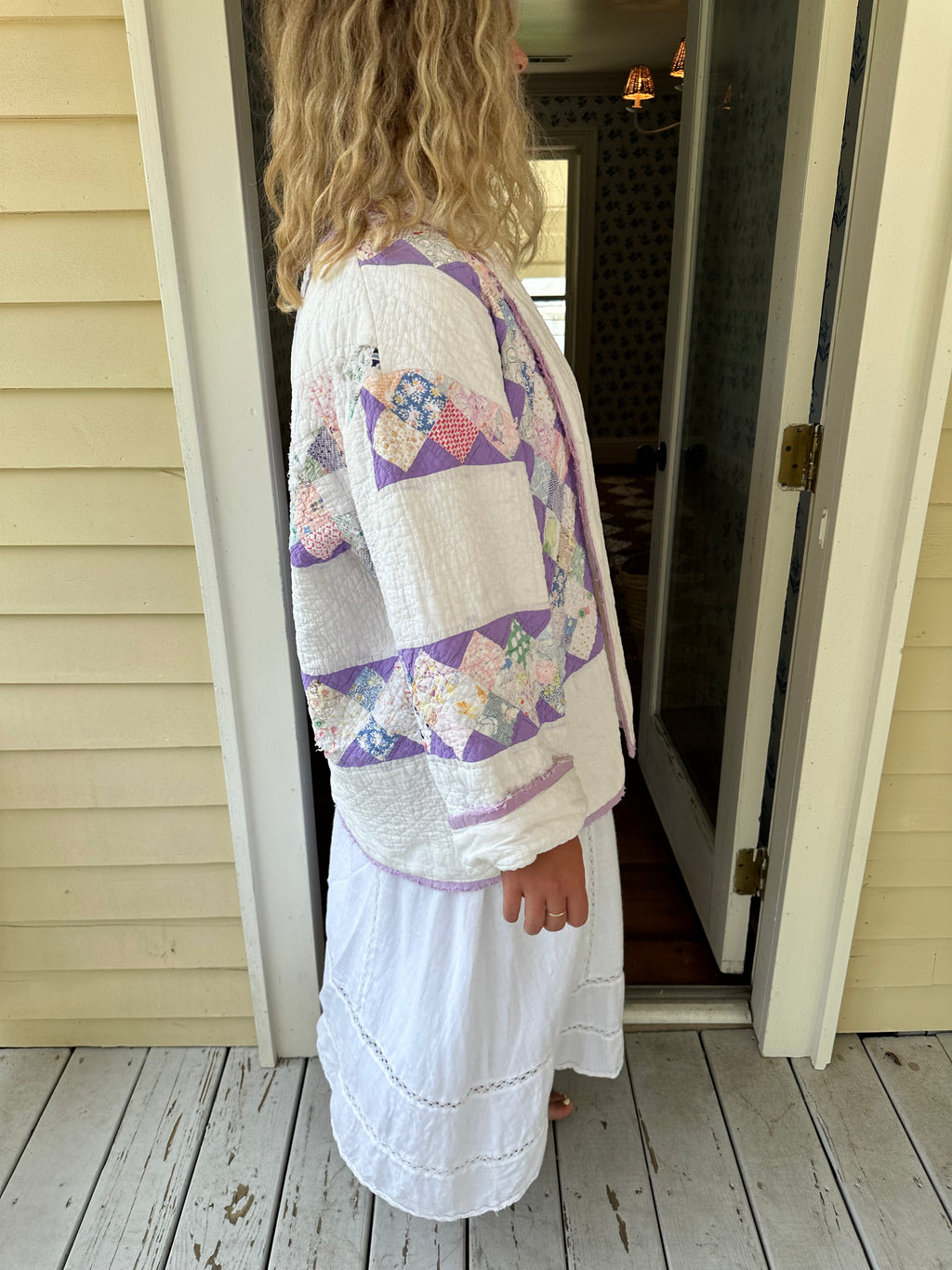 Purple Around The World Quilt Jacket