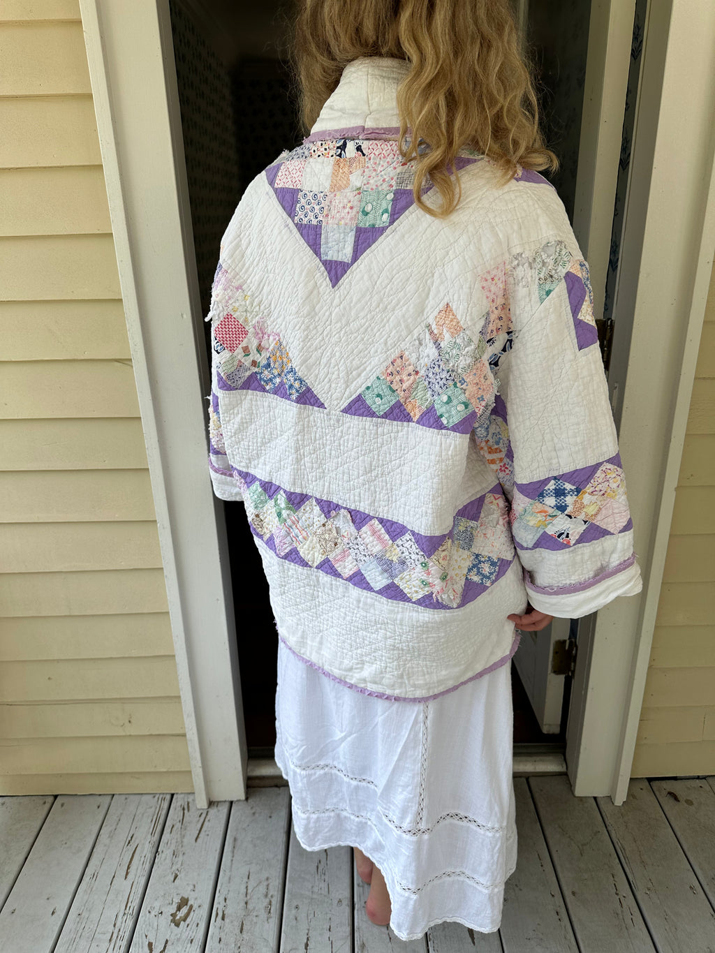 Purple Around The World Quilt Jacket