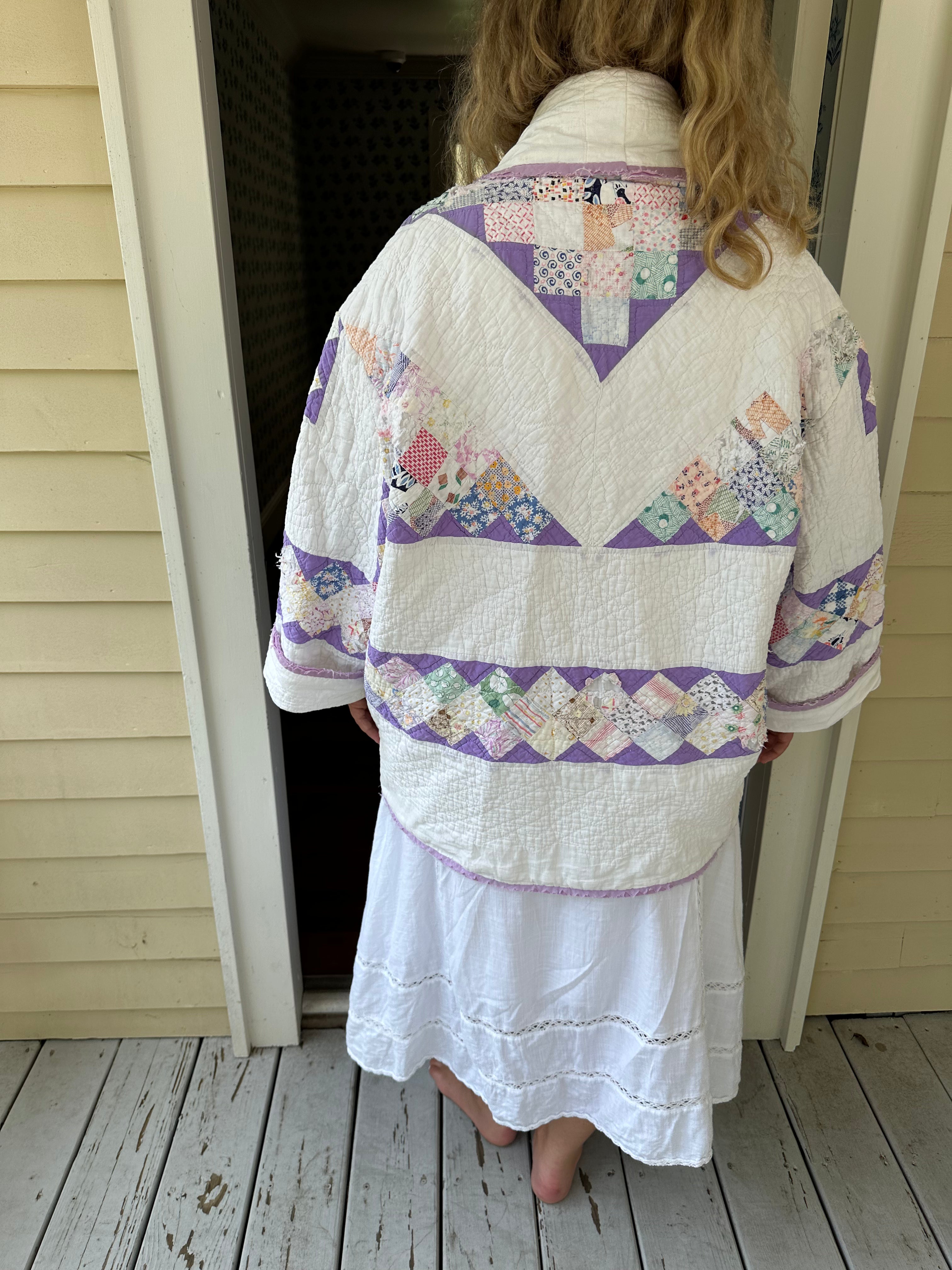 Purple Around The World Quilt Jacket