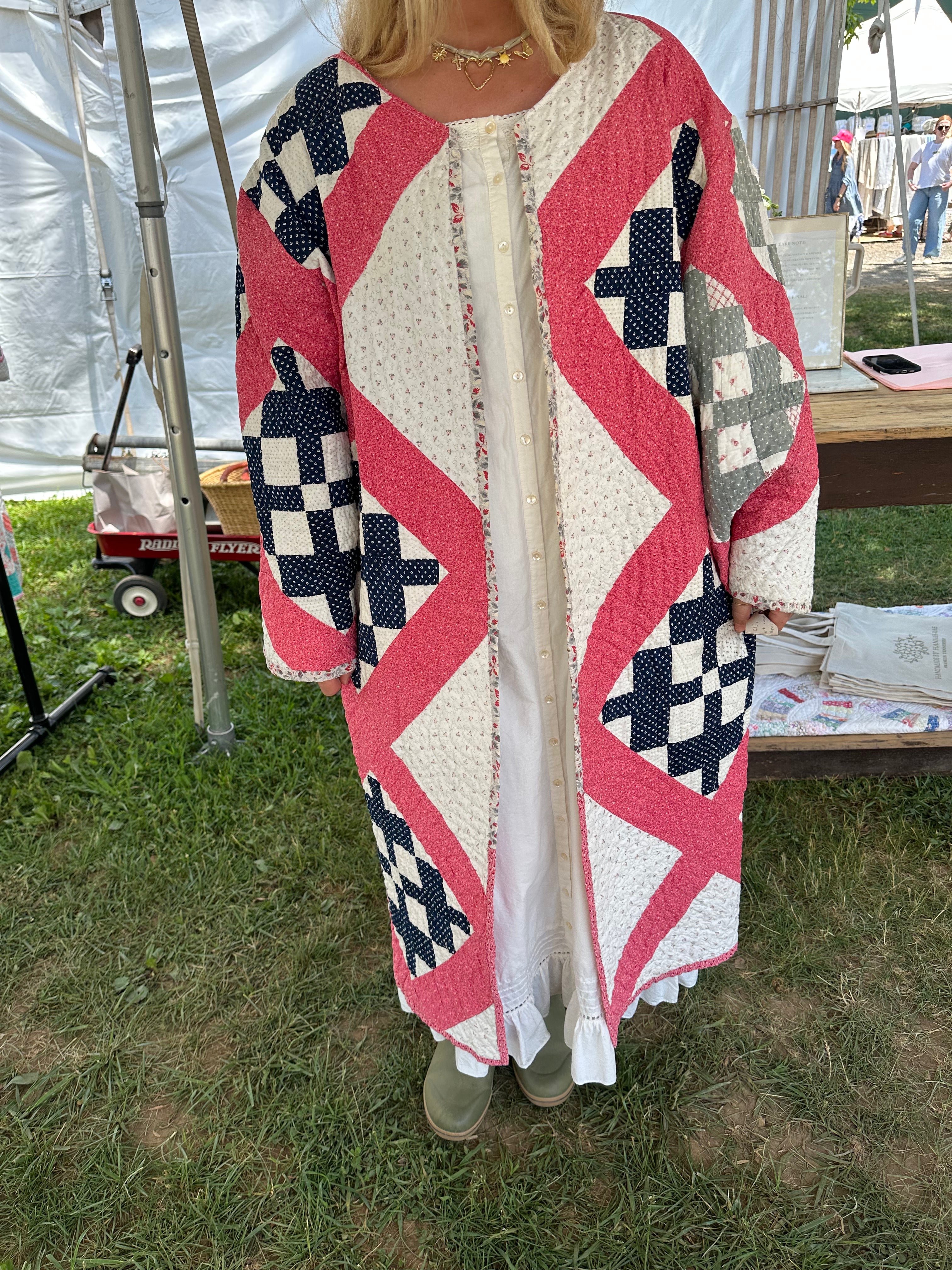 Vintage Cross Quilt Jacket