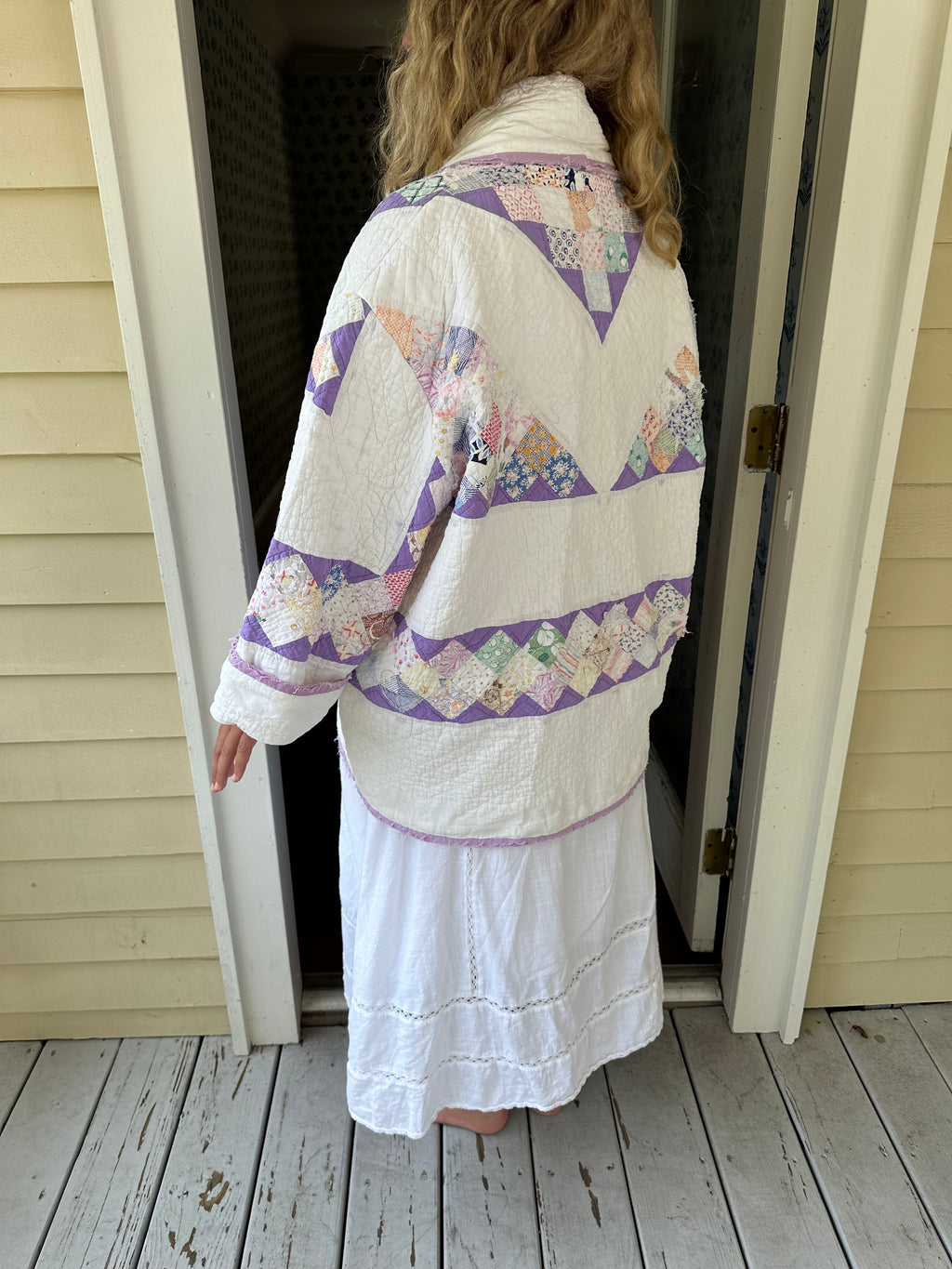 Purple Around The World Quilt Jacket