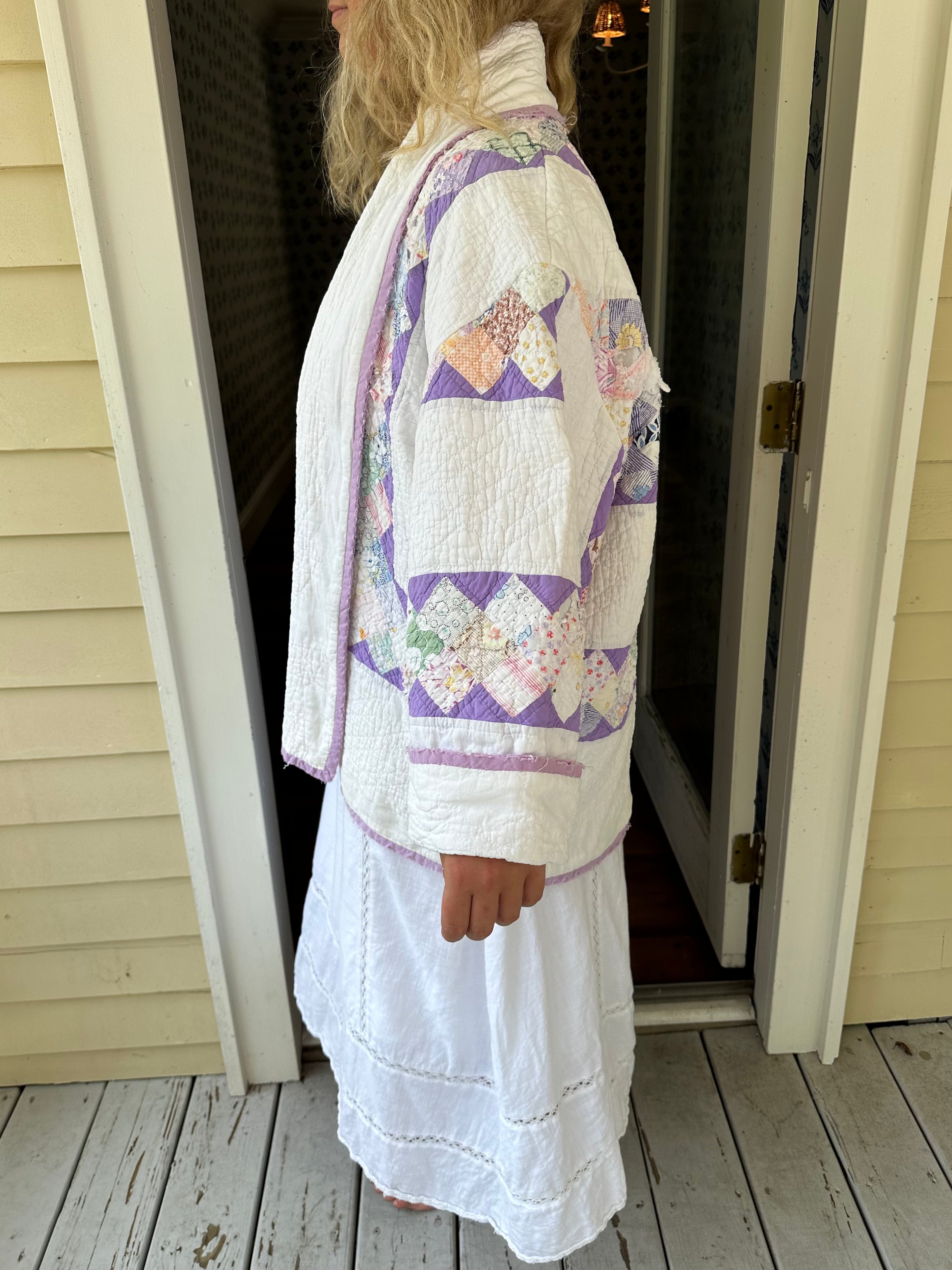 Purple Around The World Quilt Jacket