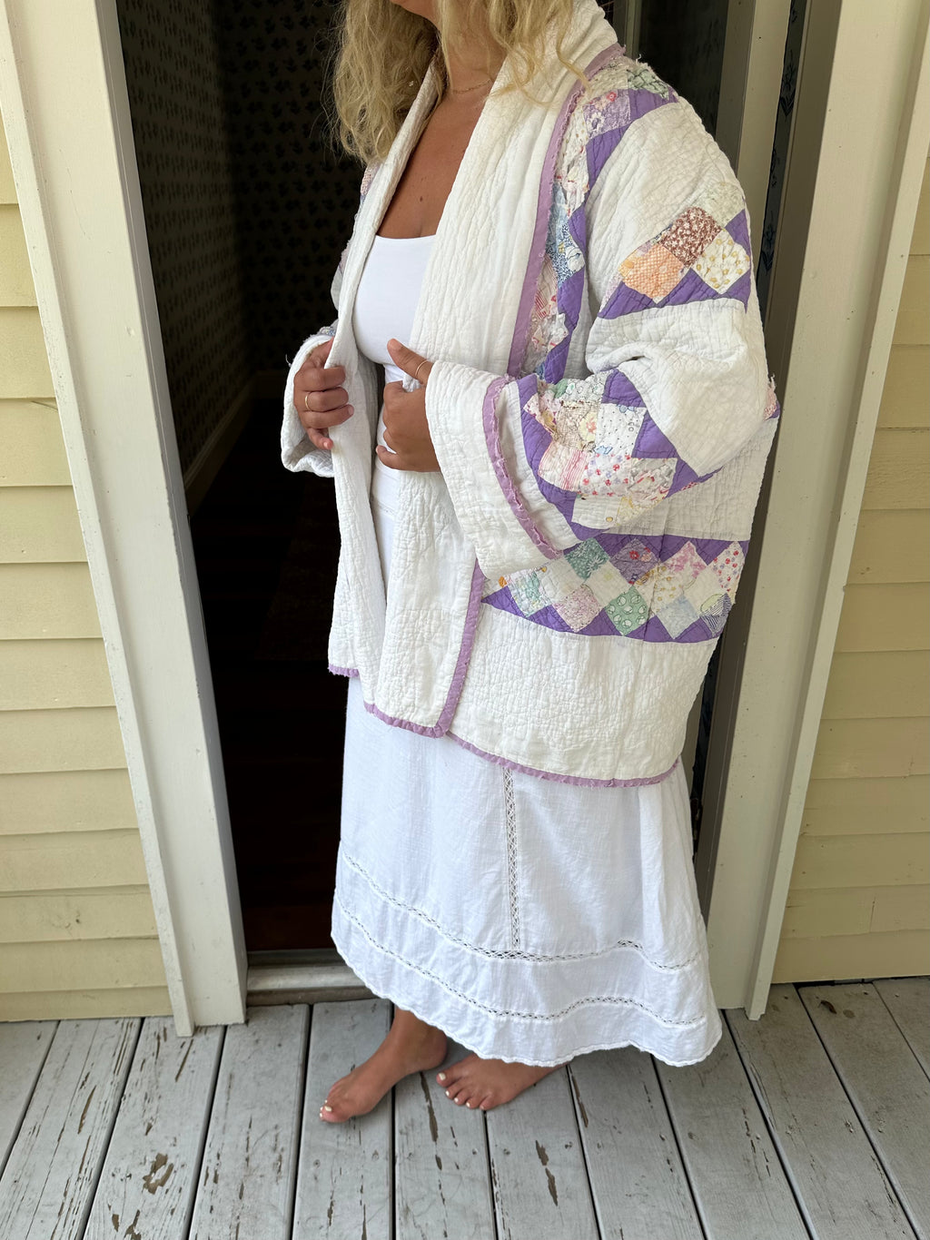 Purple Around The World Quilt Jacket