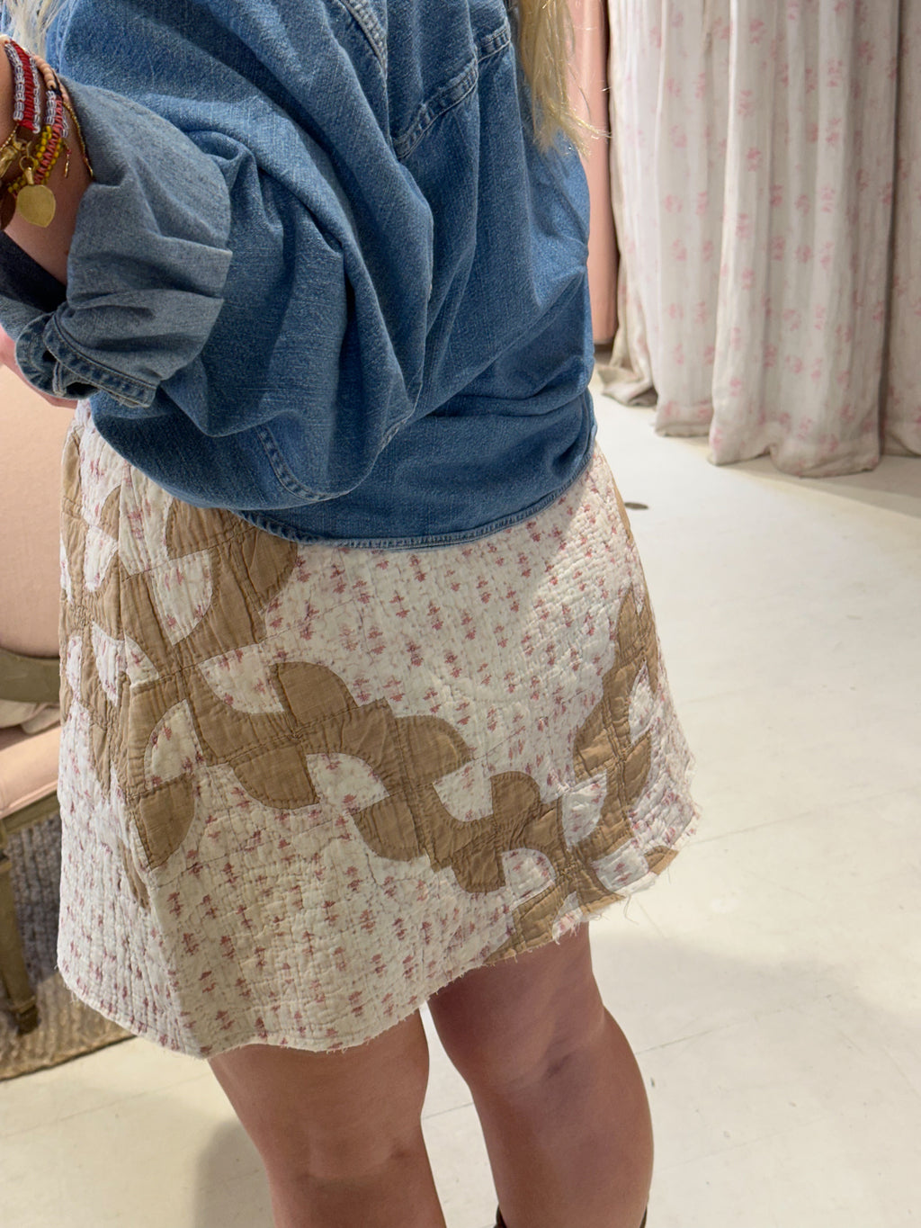 Drunkard's Path Quilt Skirt