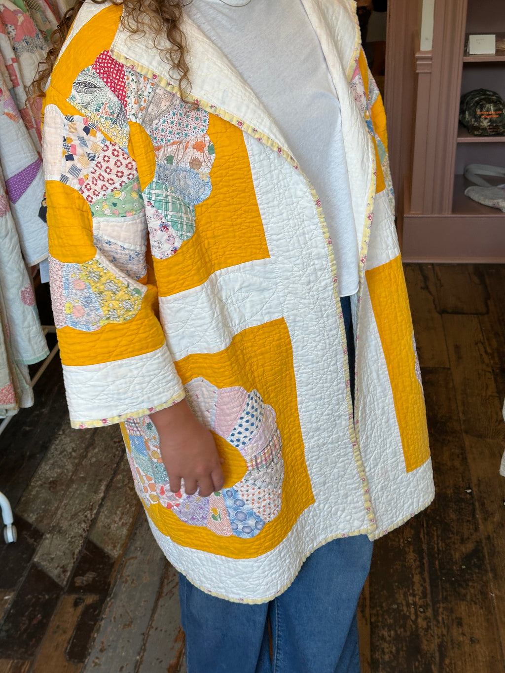 Yellow Dresden Plate Jacket