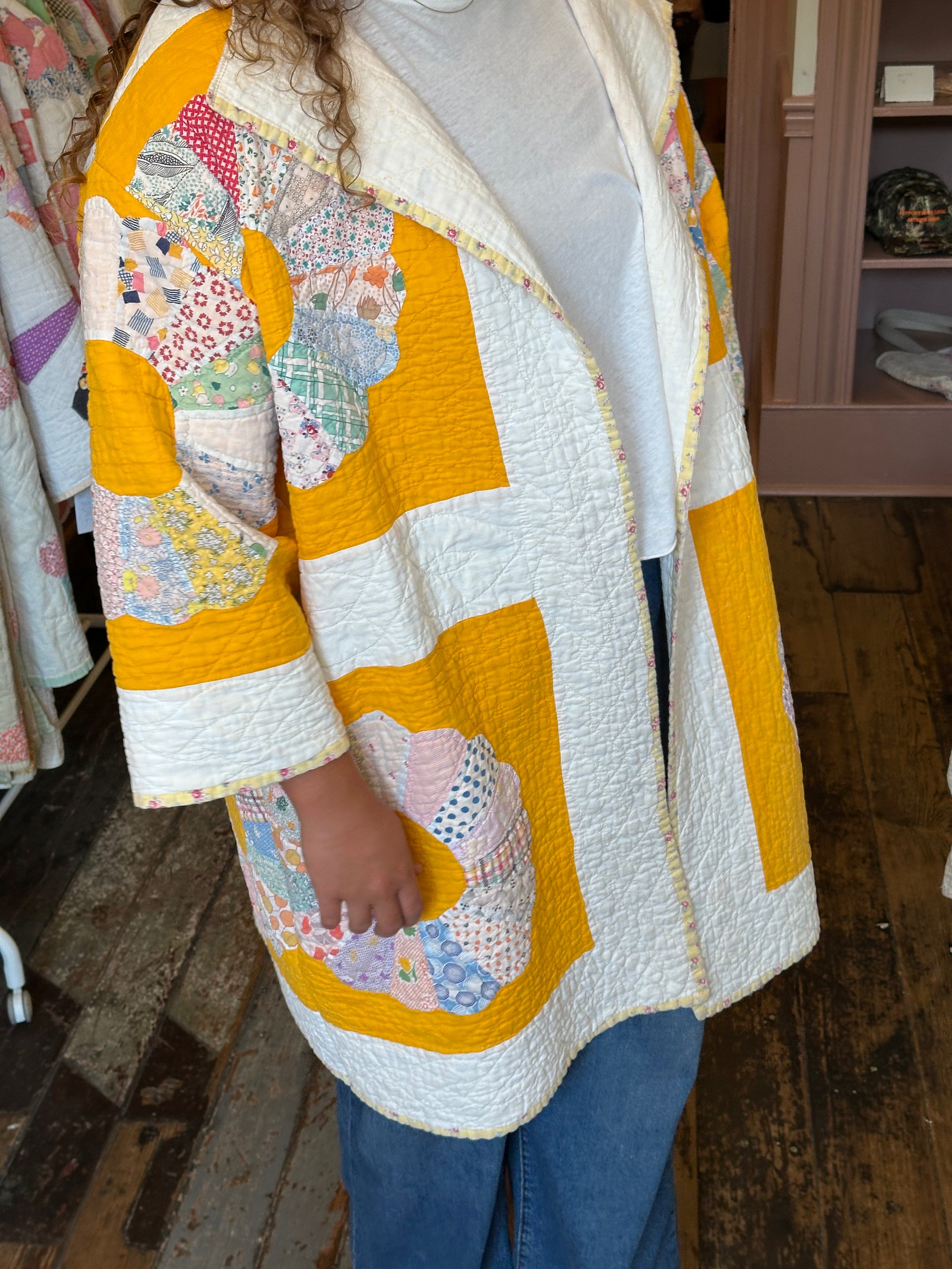 Yellow Dresden Plate Jacket