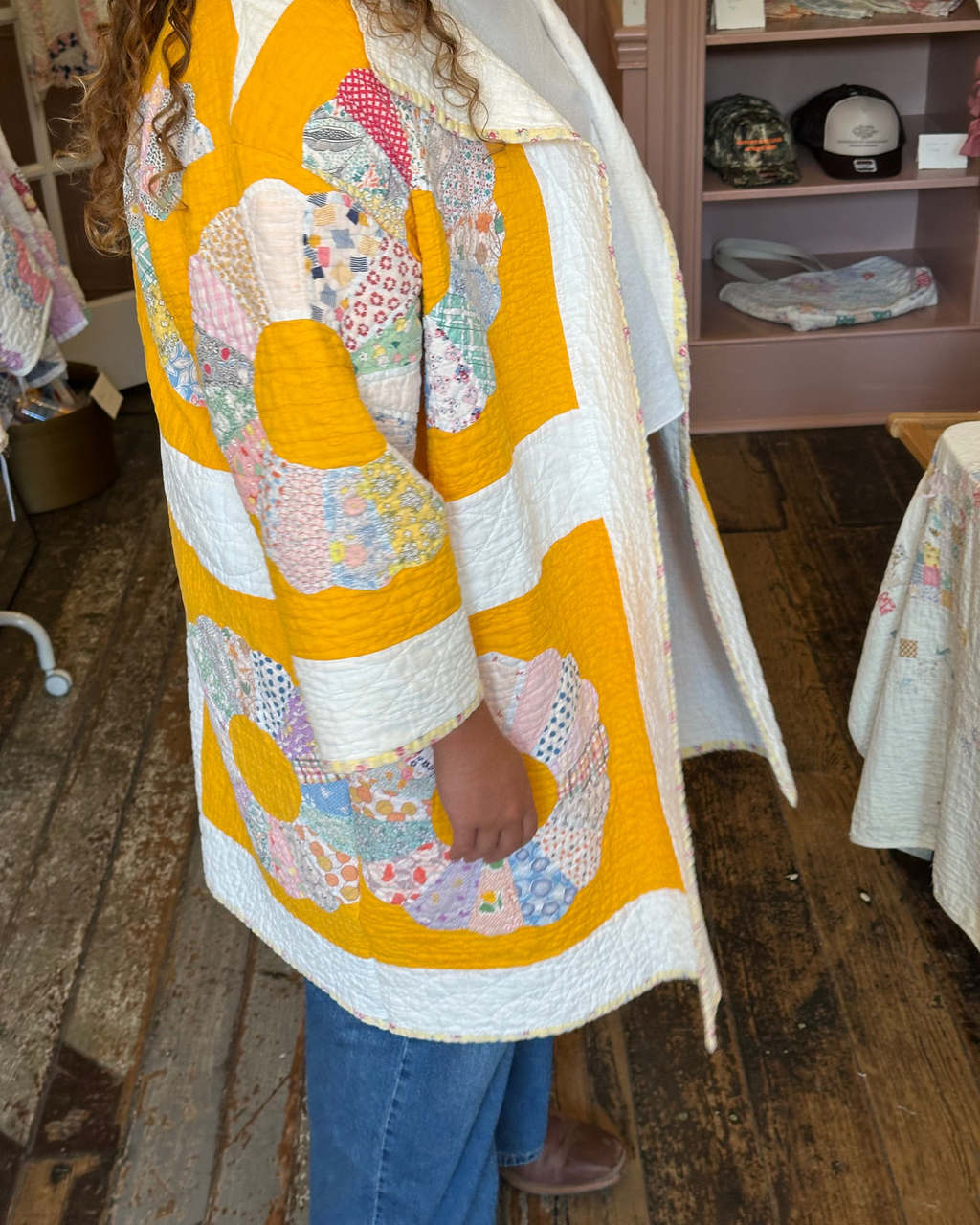 Yellow Dresden Plate Jacket