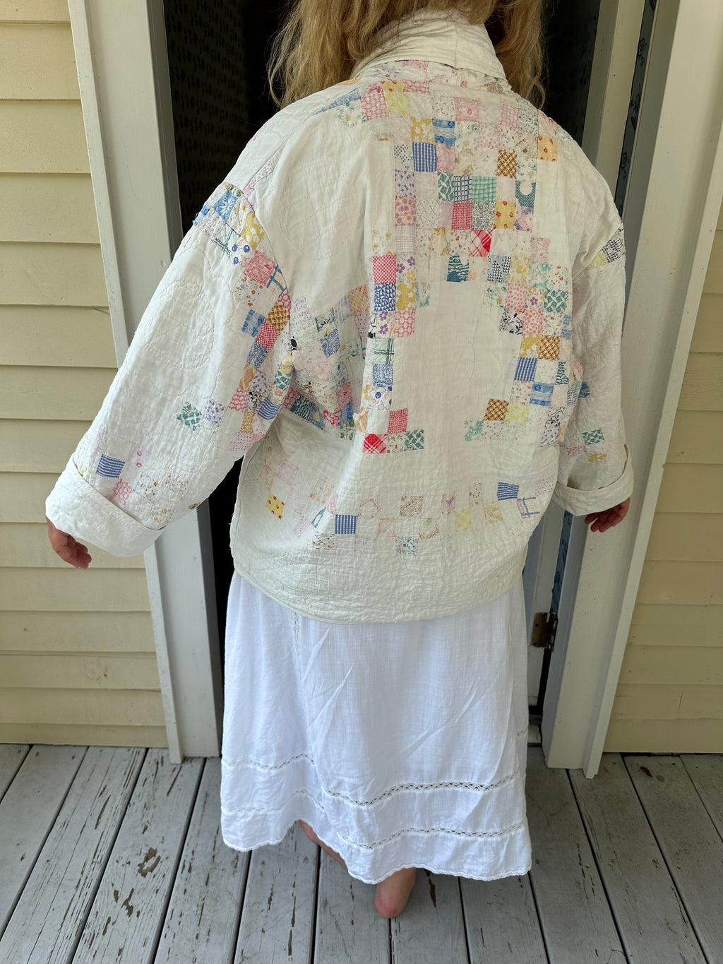 Postage Stamp Quilt Jacket