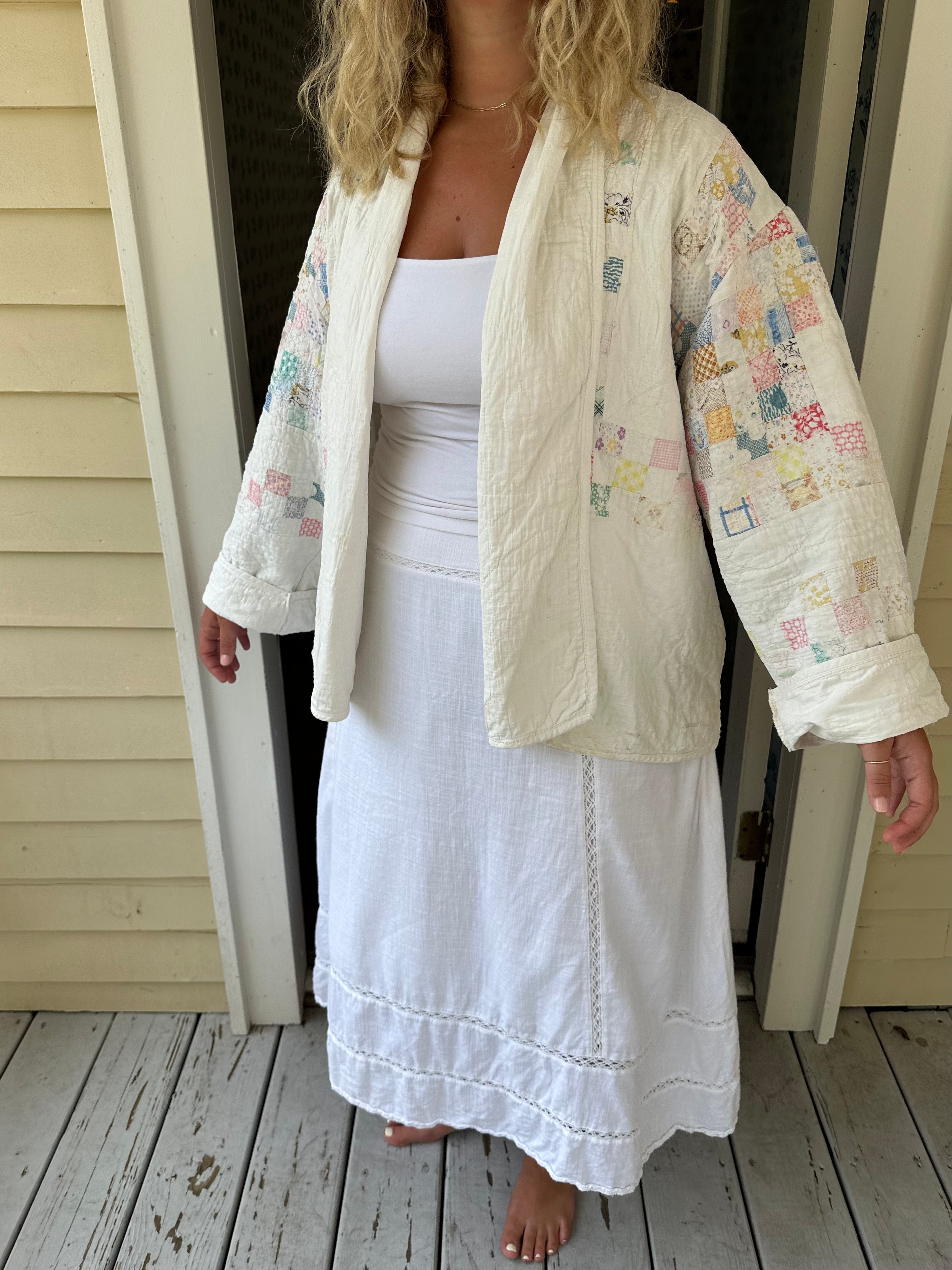 Postage Stamp Quilt Jacket