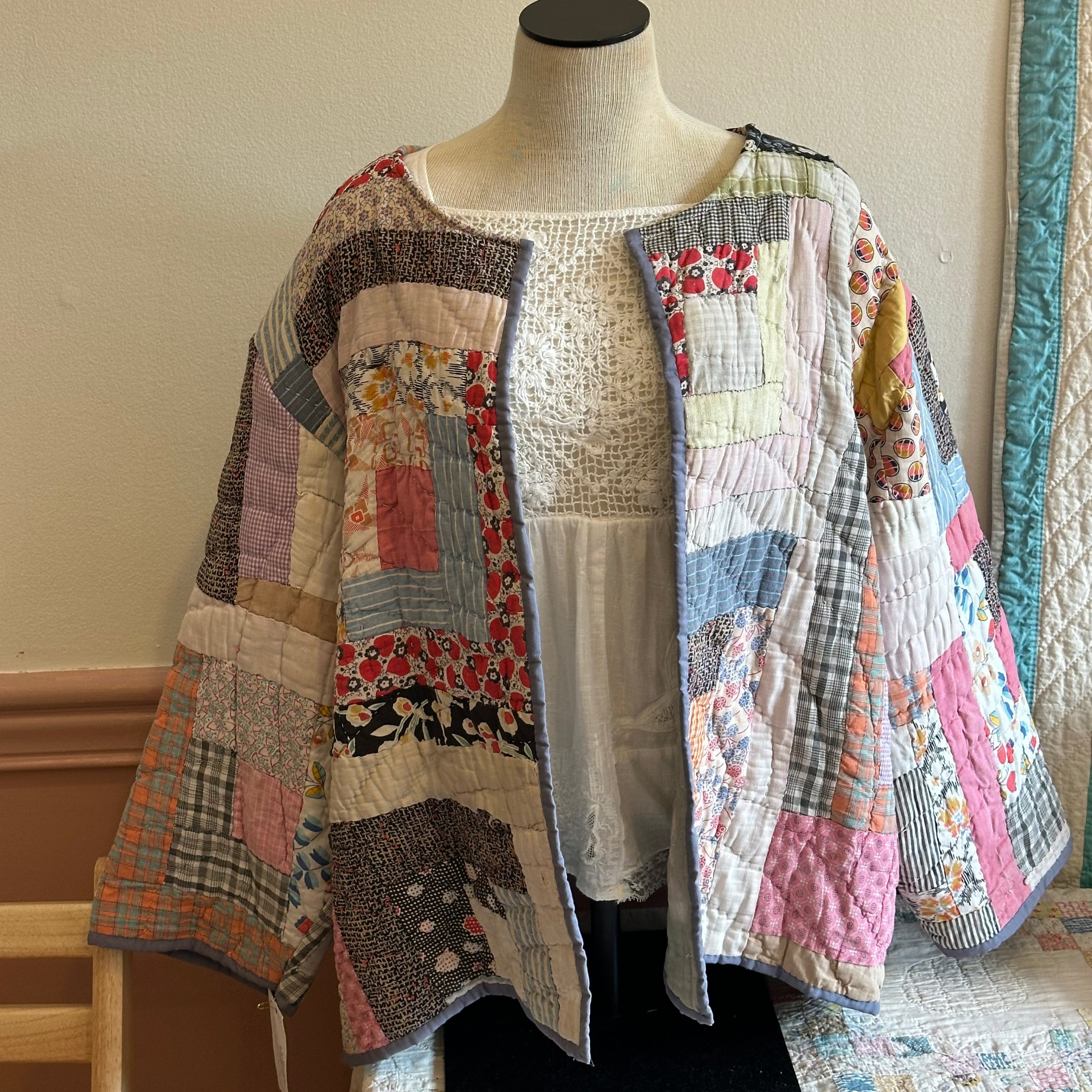 Log Cabin Quilt Jacket