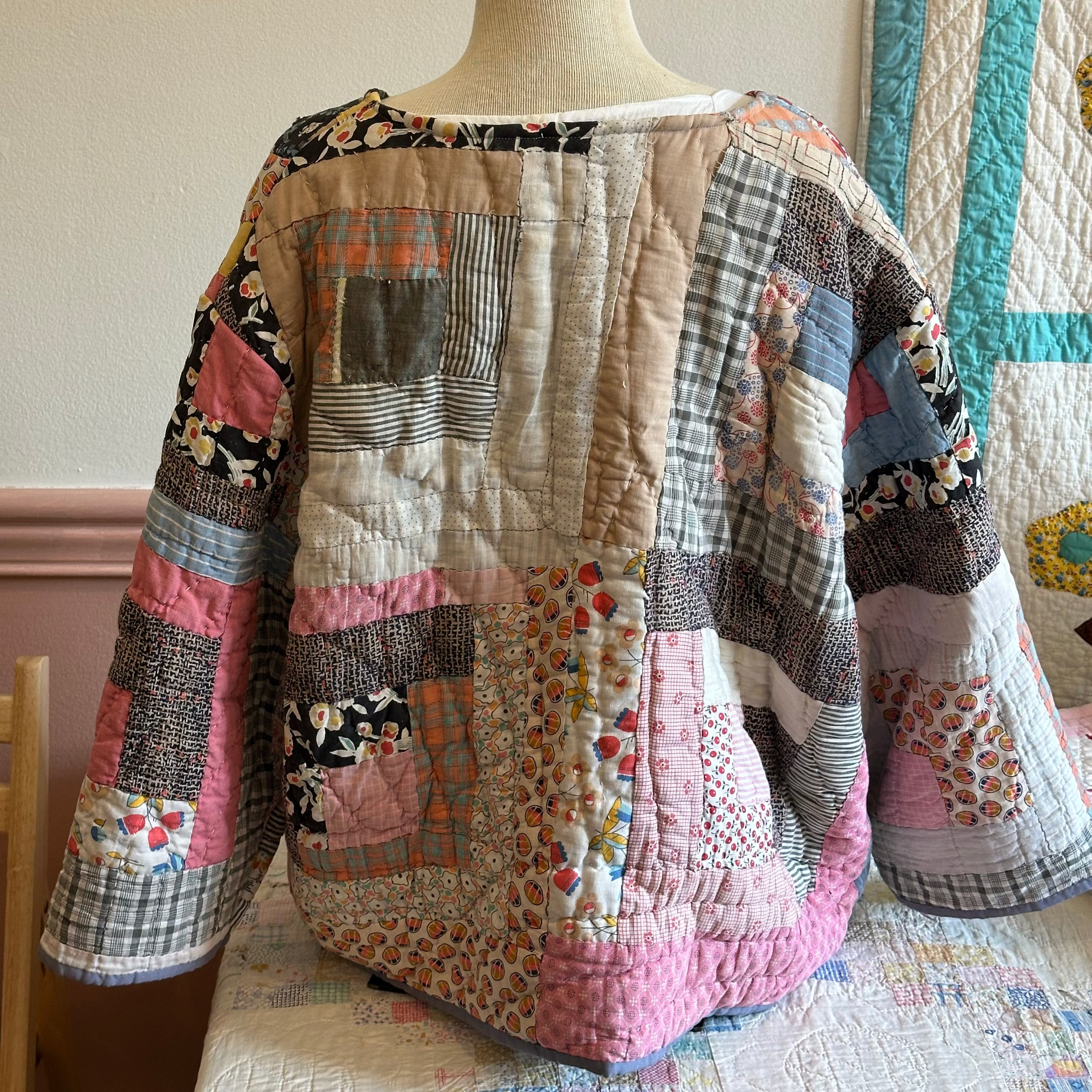 Log Cabin Quilt Jacket