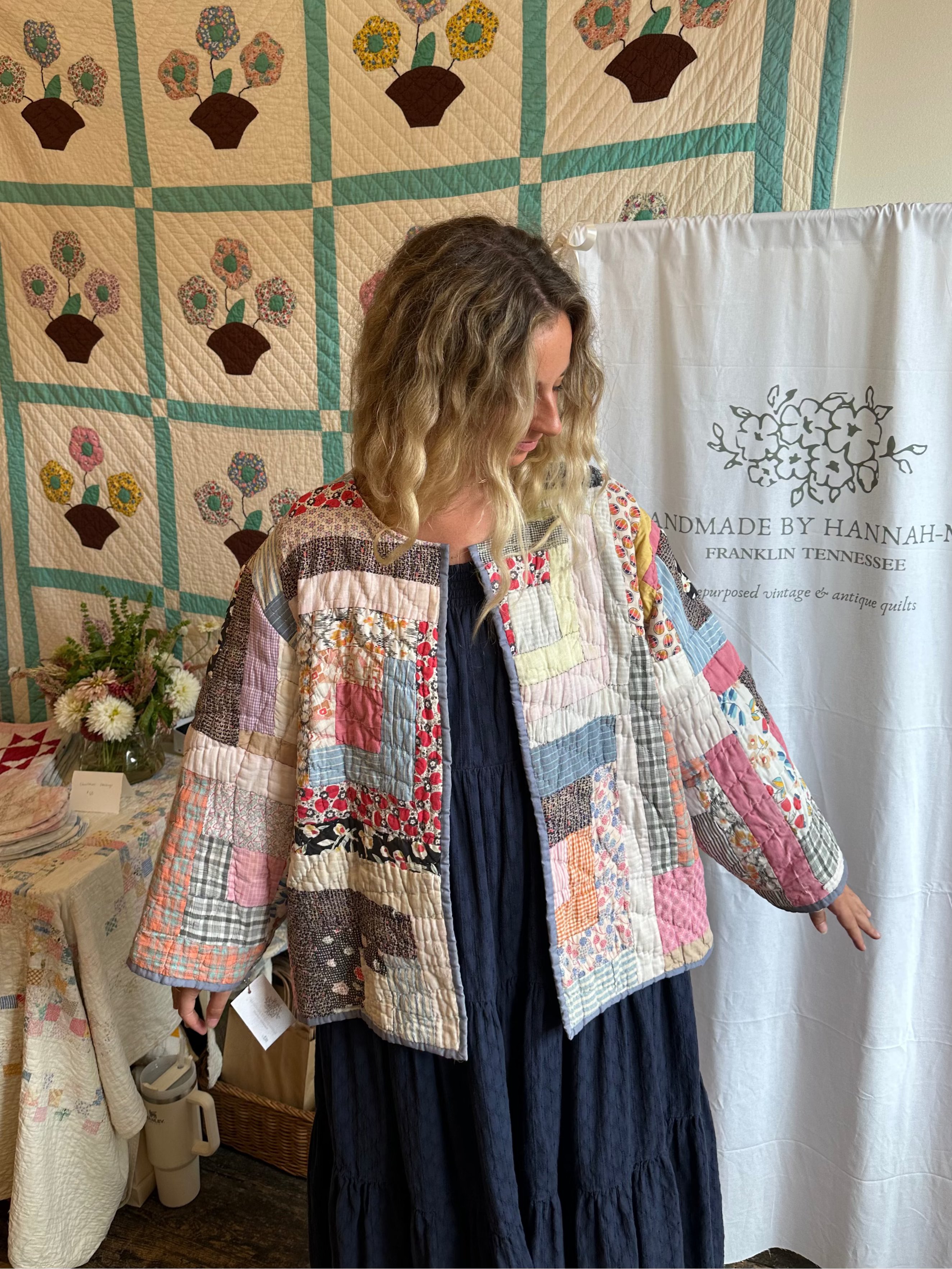 Log Cabin Quilt Jacket
