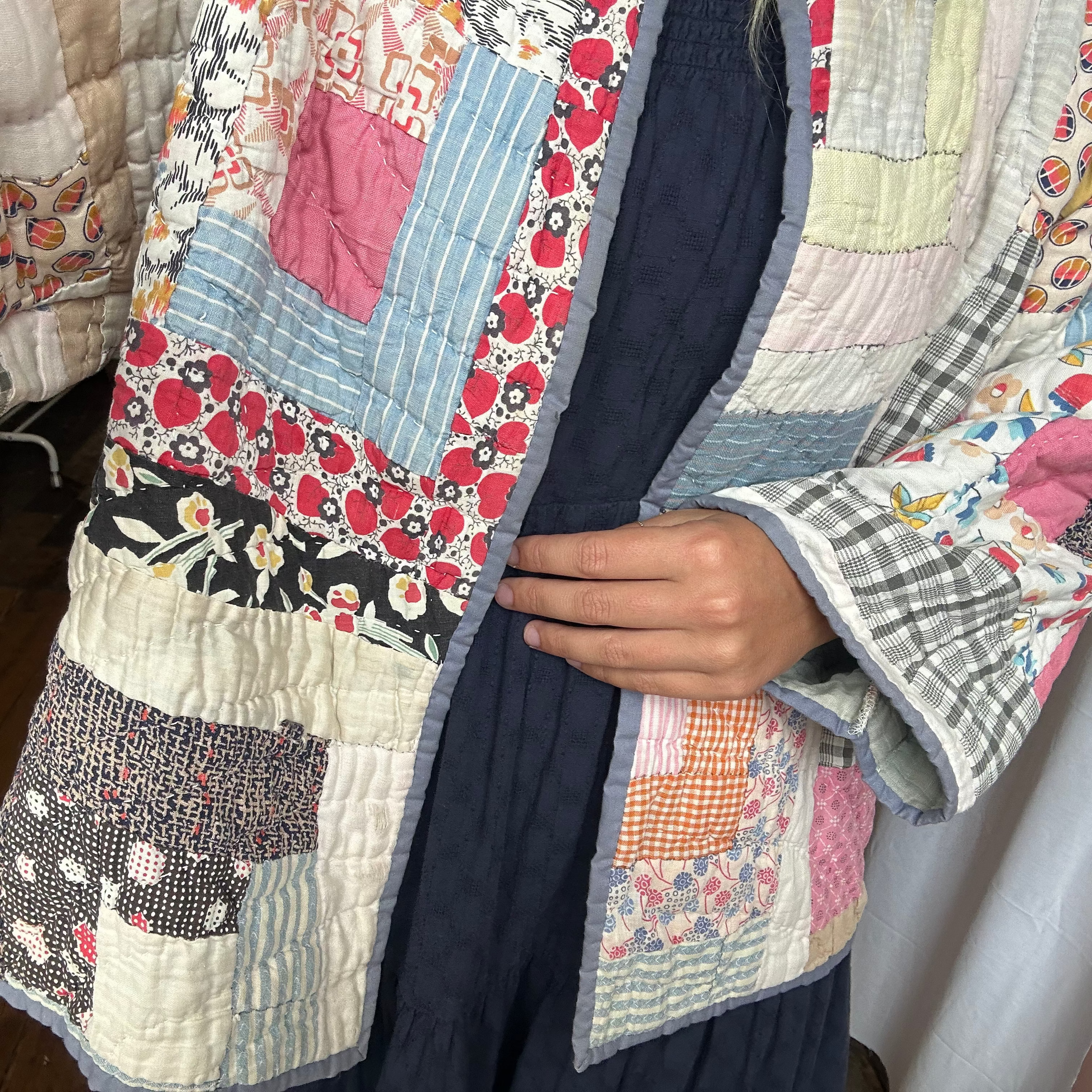 Log Cabin Quilt Jacket