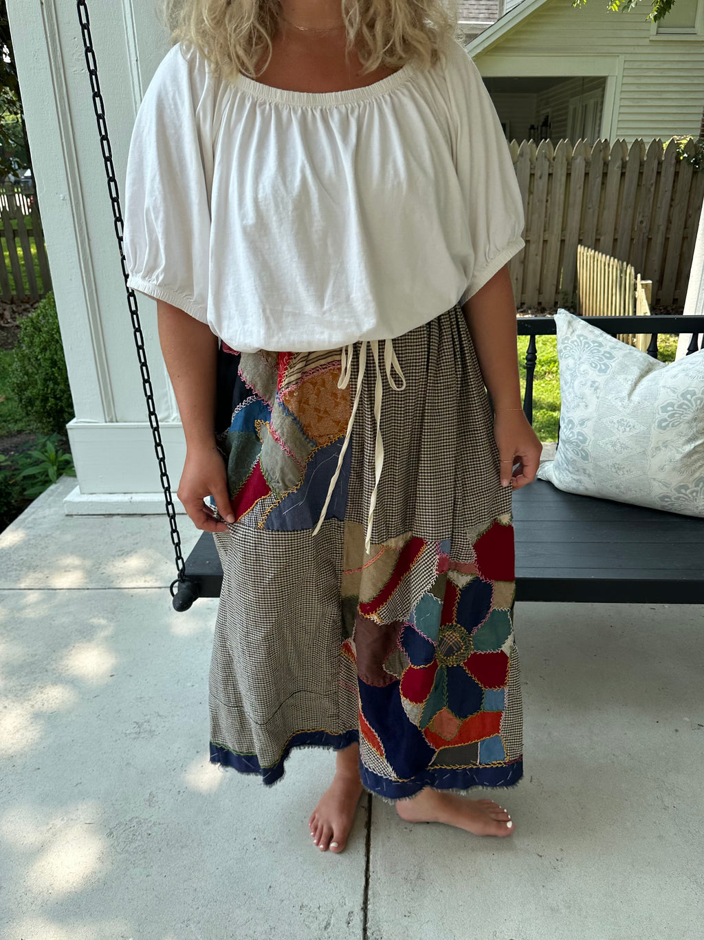 Crazy Quilt Top Skirt