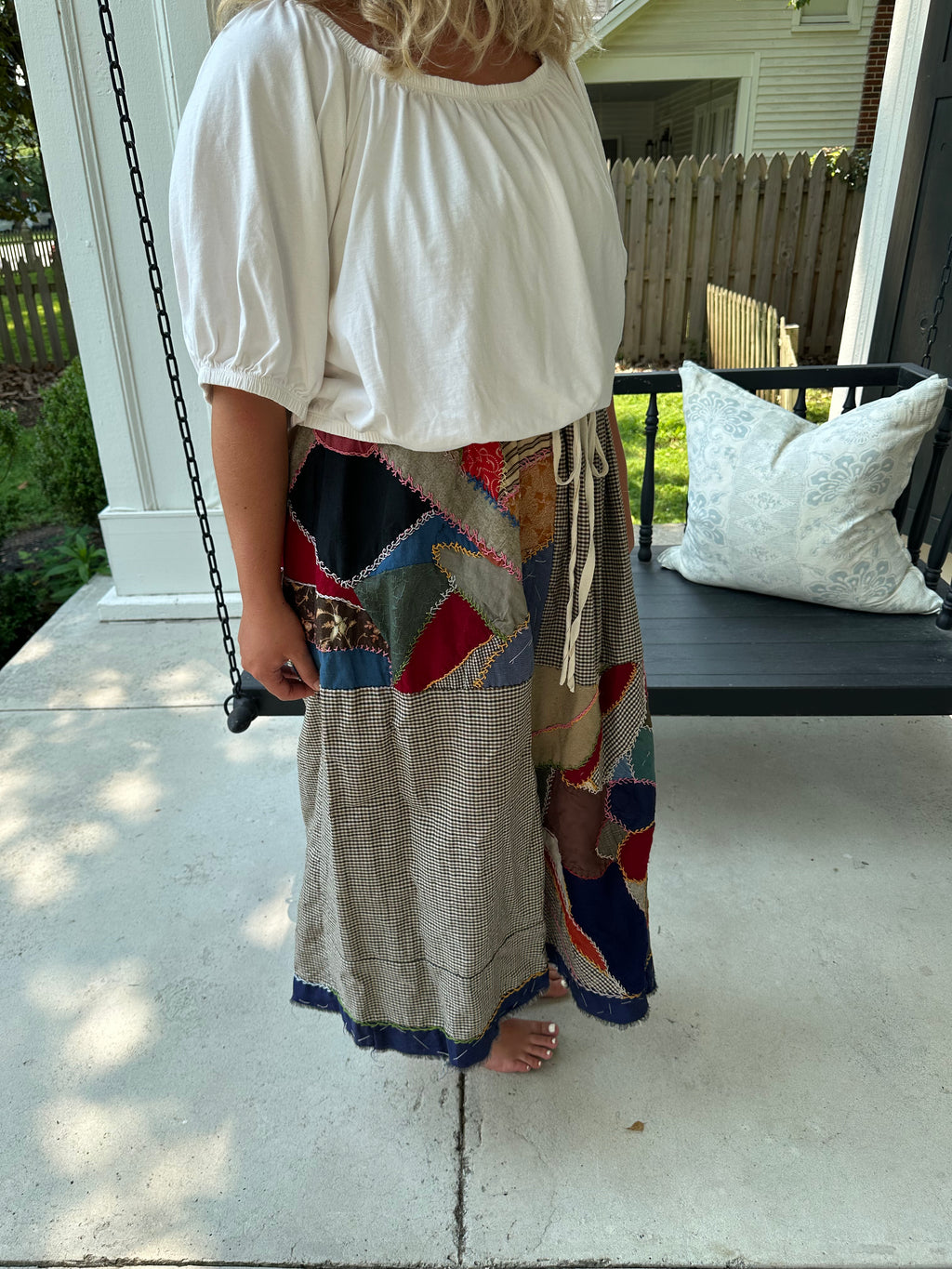 Crazy Quilt Top Skirt