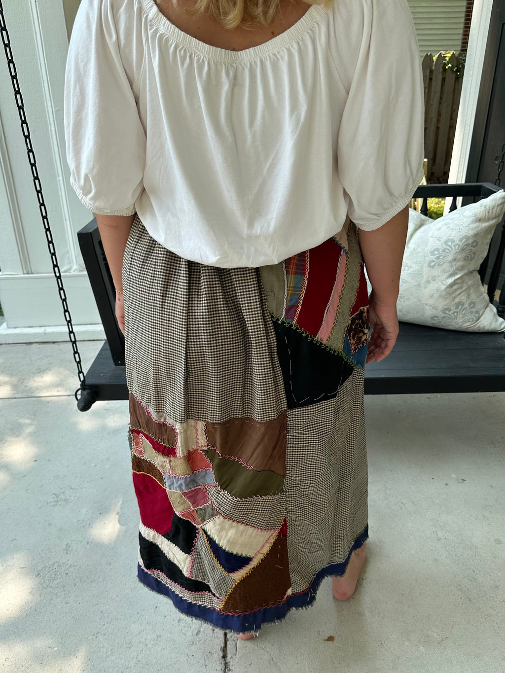 Crazy Quilt Top Skirt