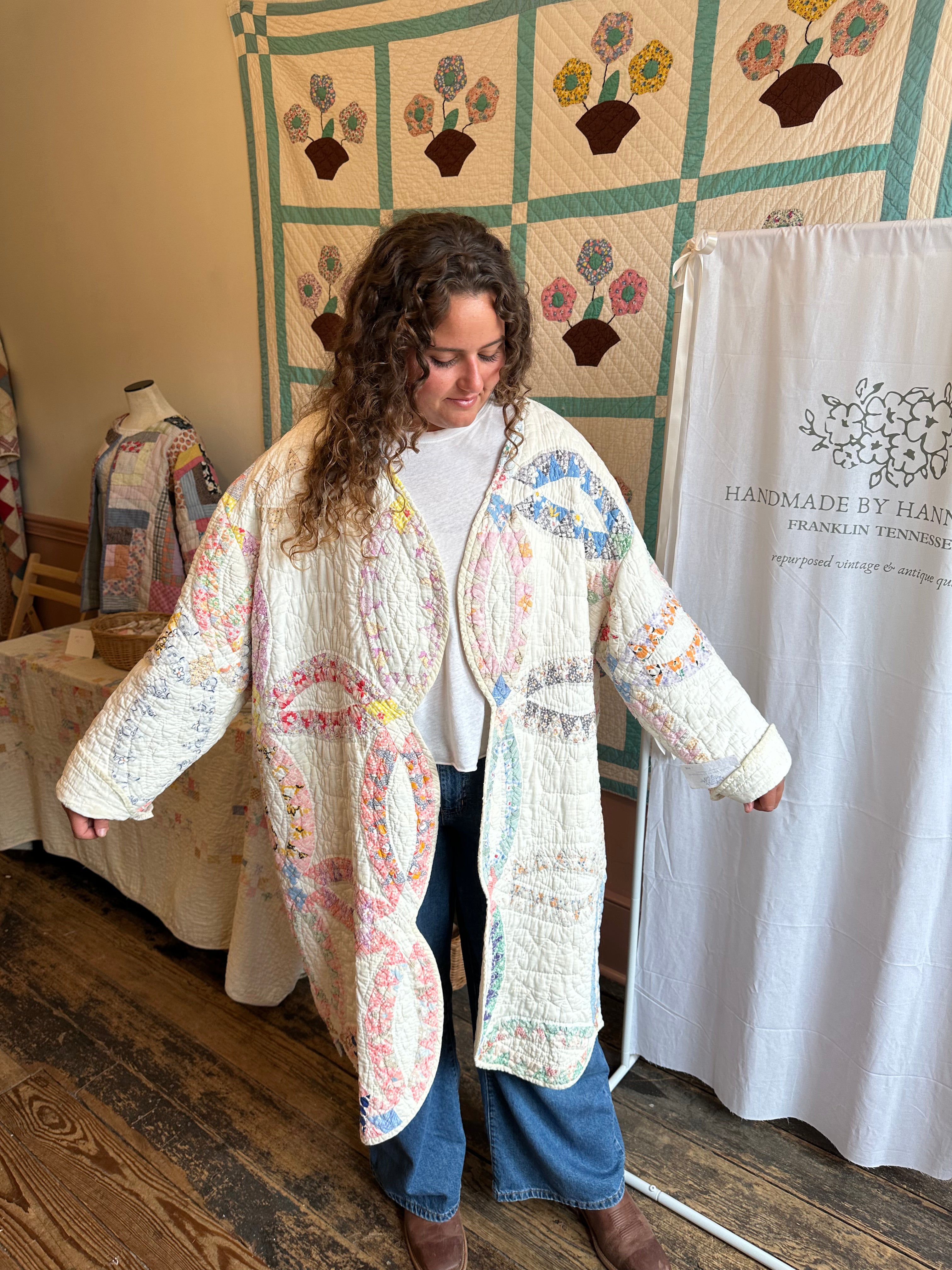 Wedding Ring Quilt Jacket - PLUS SIZE!