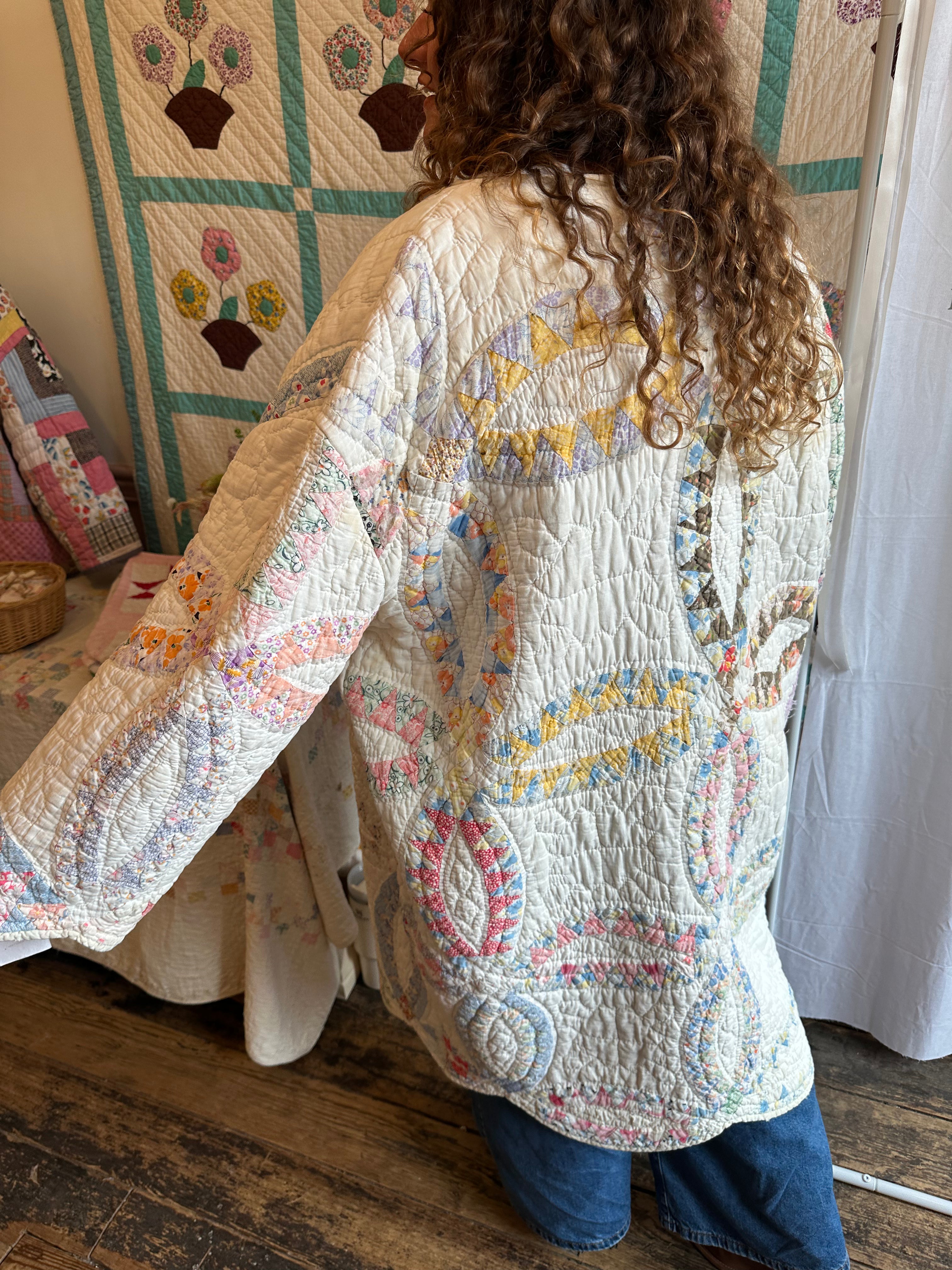 Wedding Ring Quilt Jacket - PLUS SIZE!