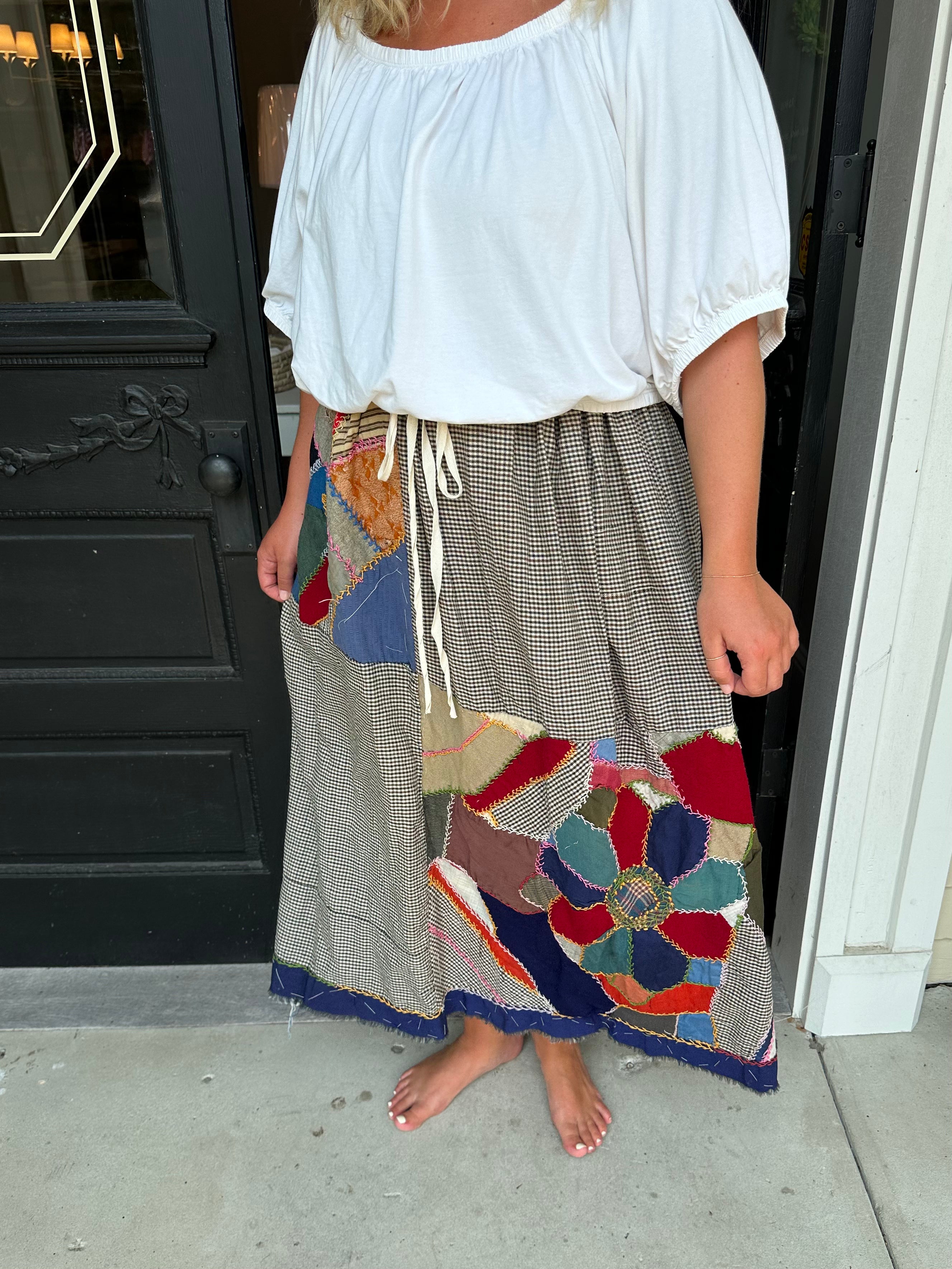 Crazy Quilt Top Skirt