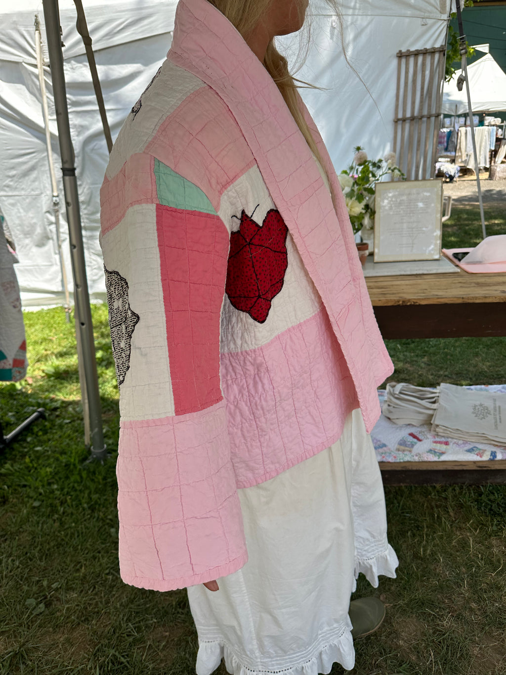 Pink Butterfly Quilt Jacket