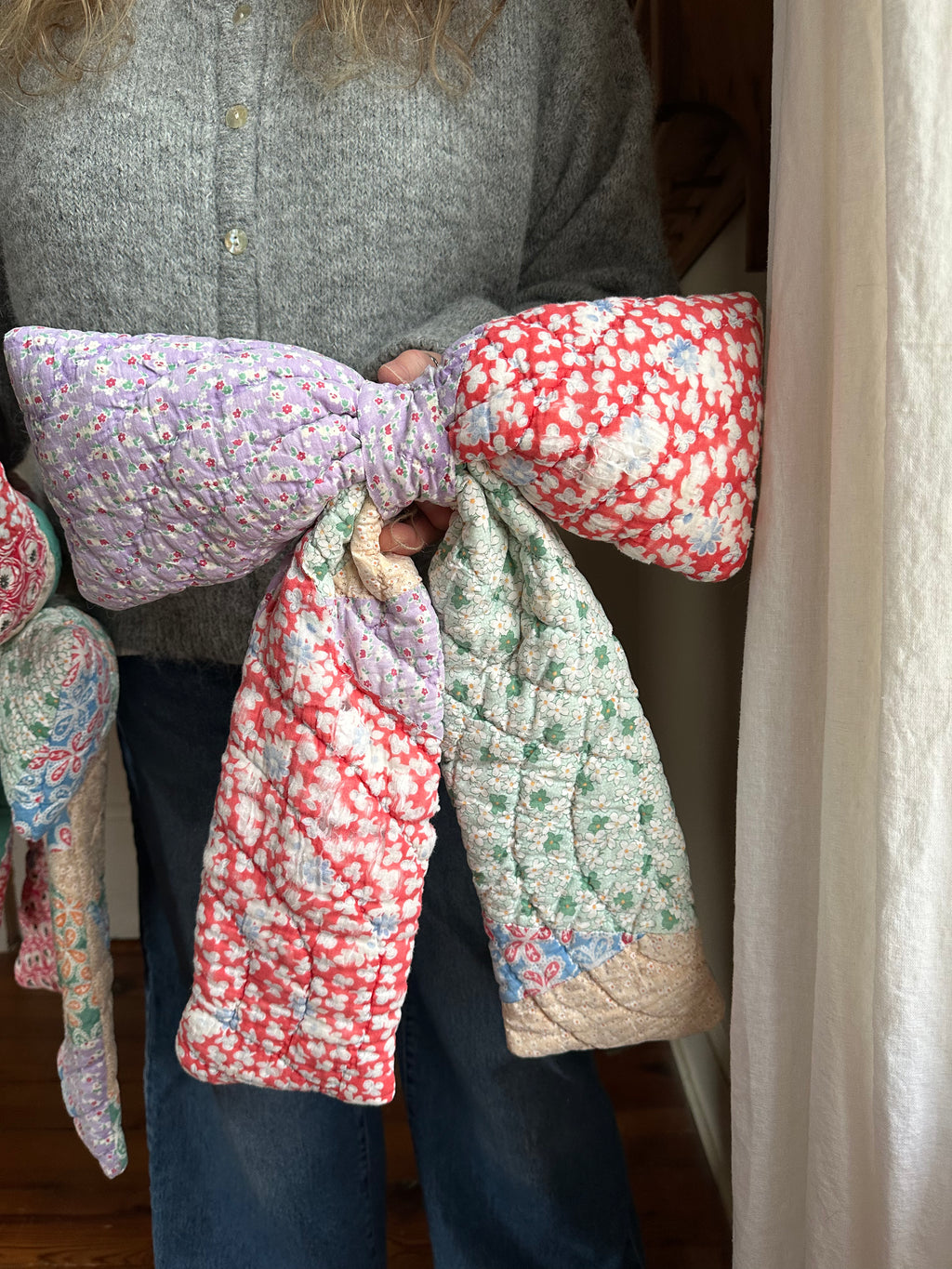 Chunky Floral Quilt Bow (01)