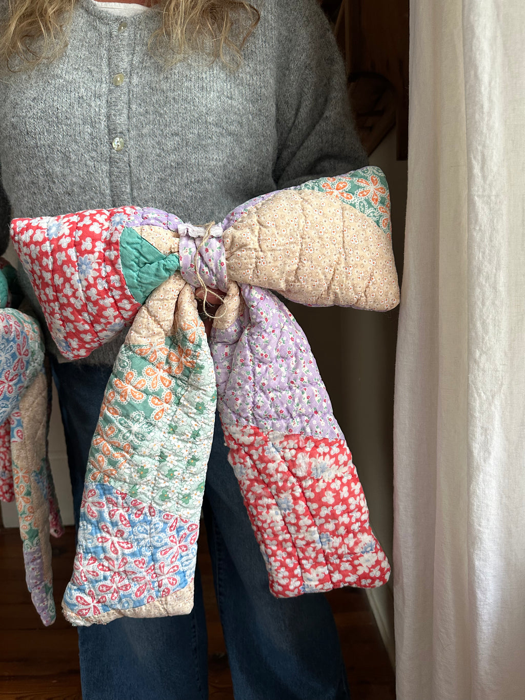 Chunky Floral Quilt Bow (01)