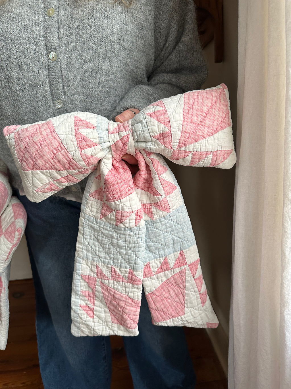 Red, White, & Blue Quilt Bow (03)