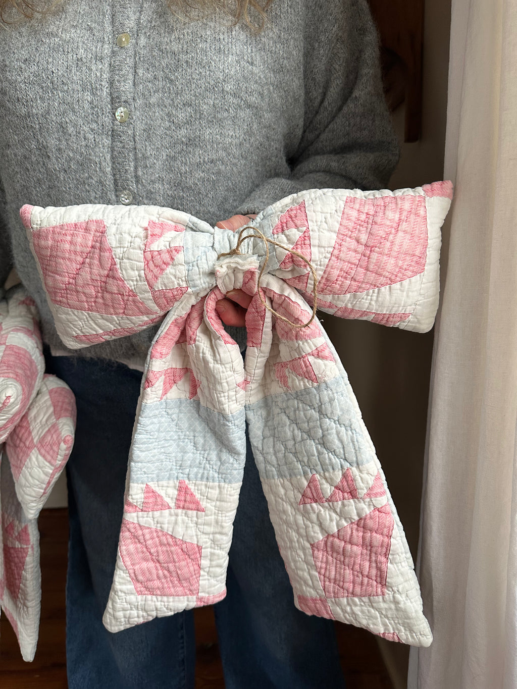 Red, White, & Blue Quilt Bow (03)