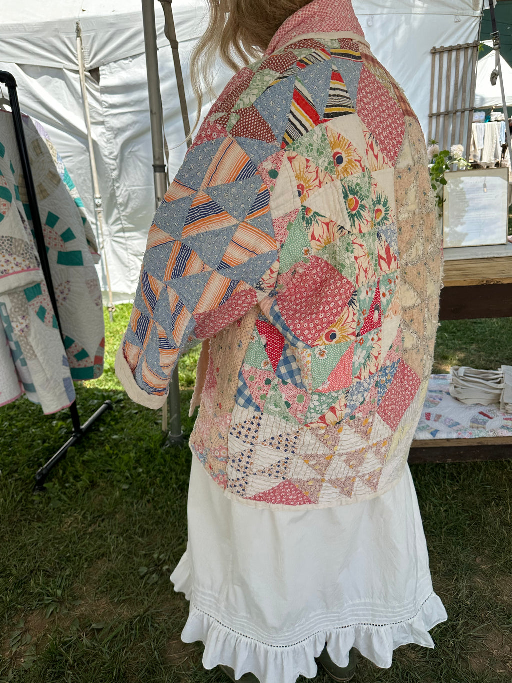Floral Ocean Waves Quilt Jacket