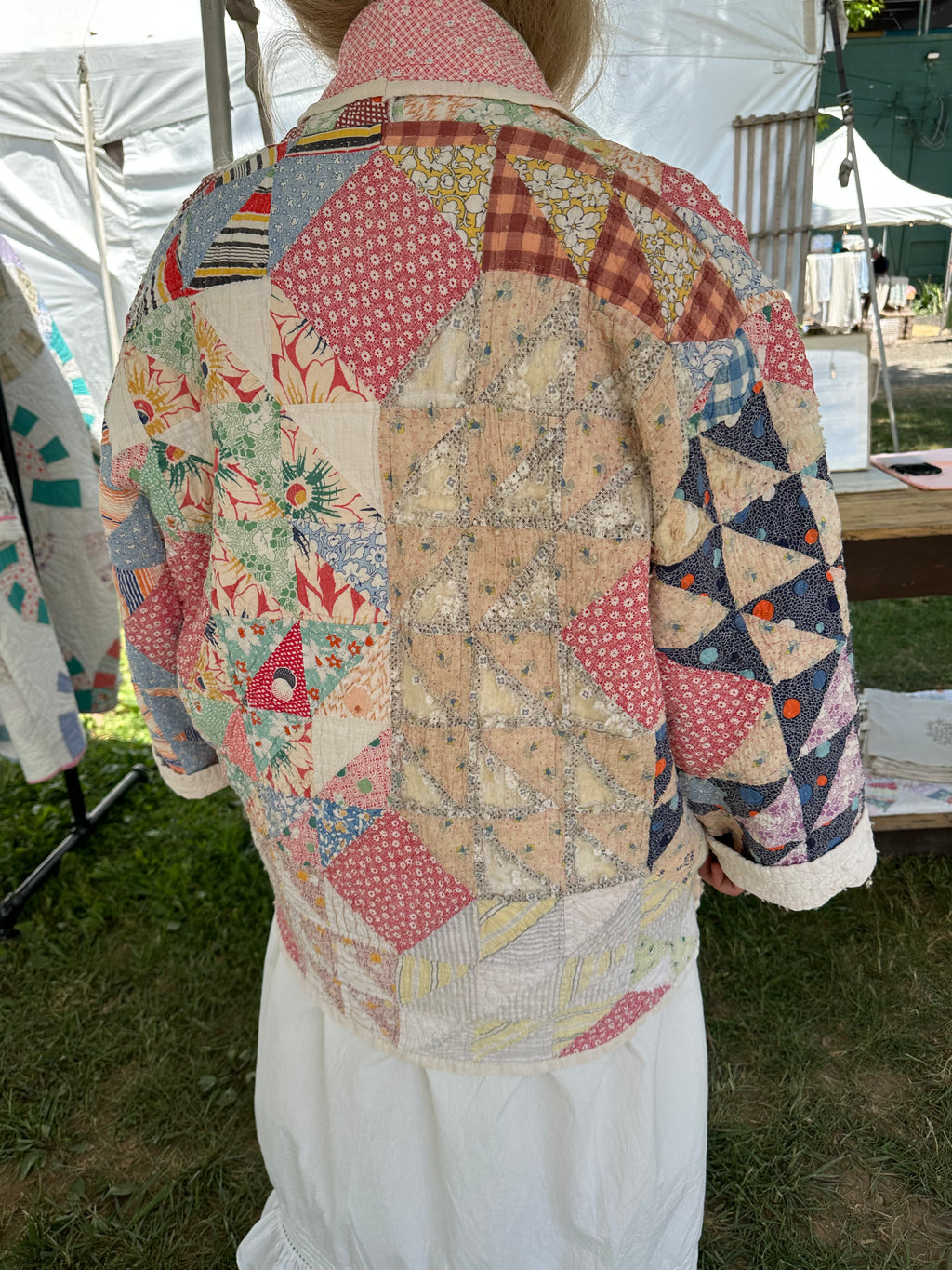 Floral Ocean Waves Quilt Jacket