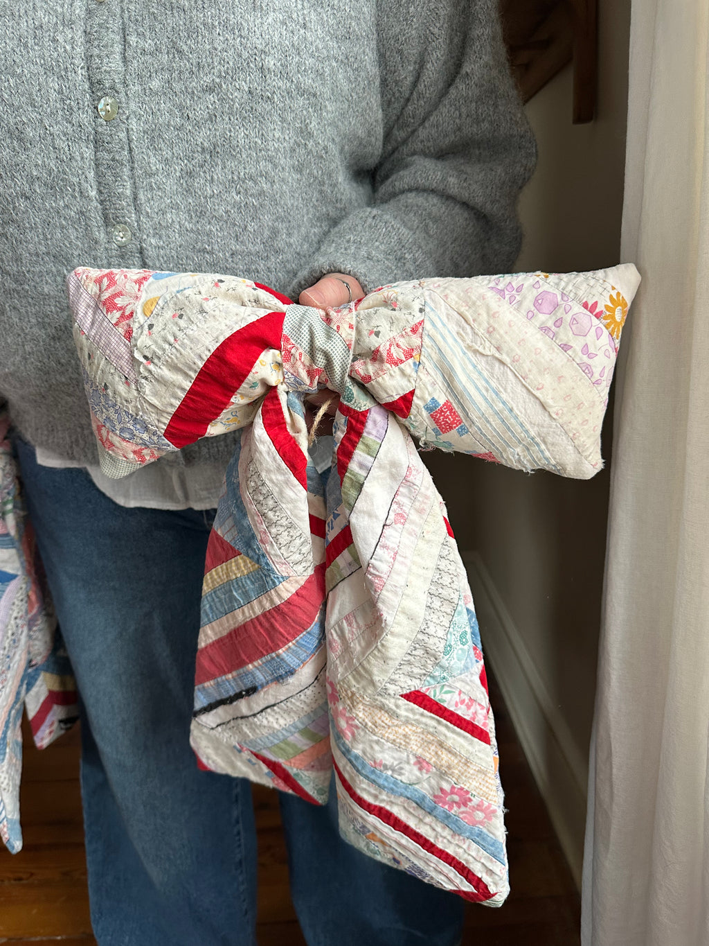 Log Cabin Quilt Bow (02)