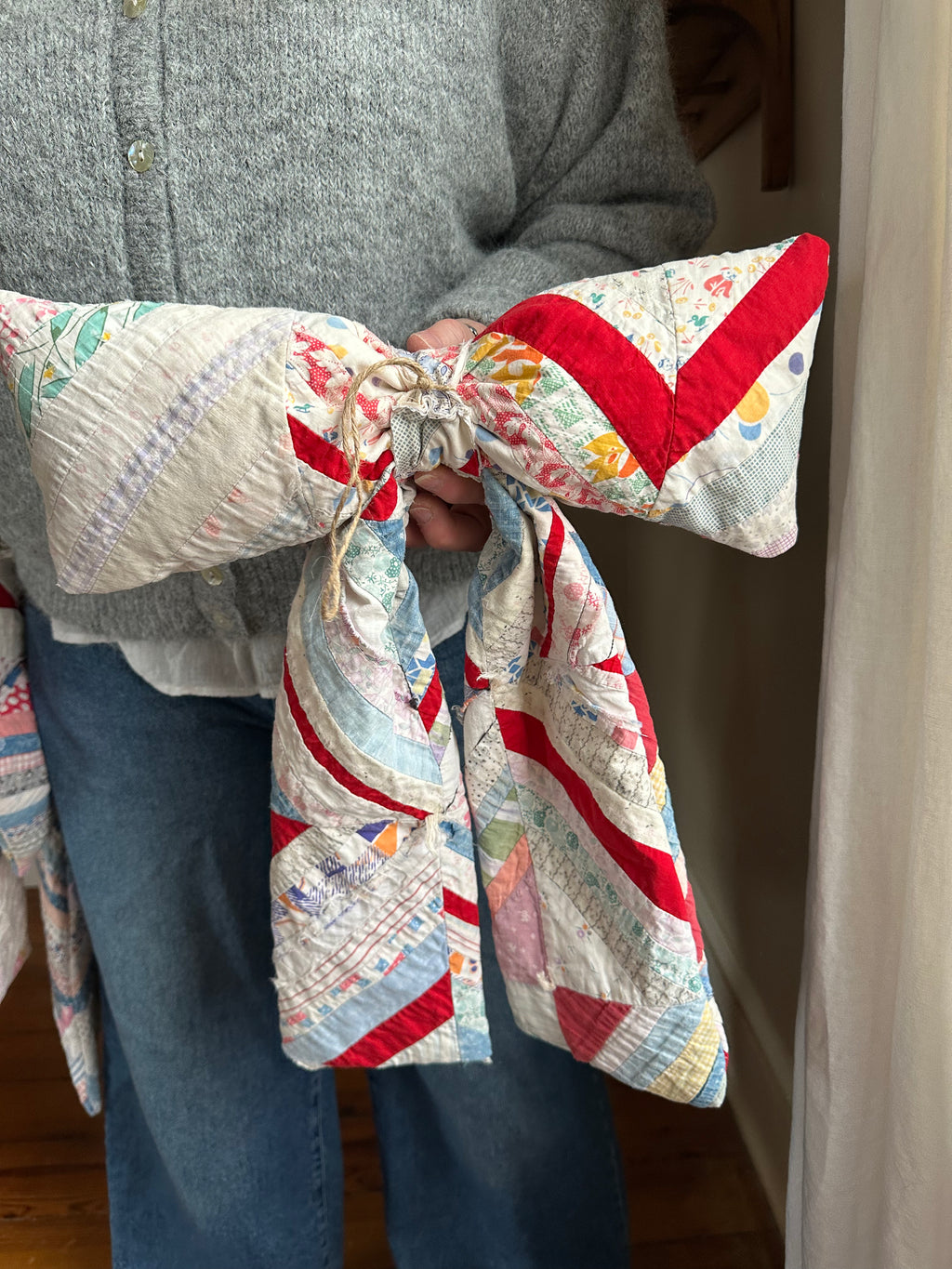 Log Cabin Quilt Bow (02)