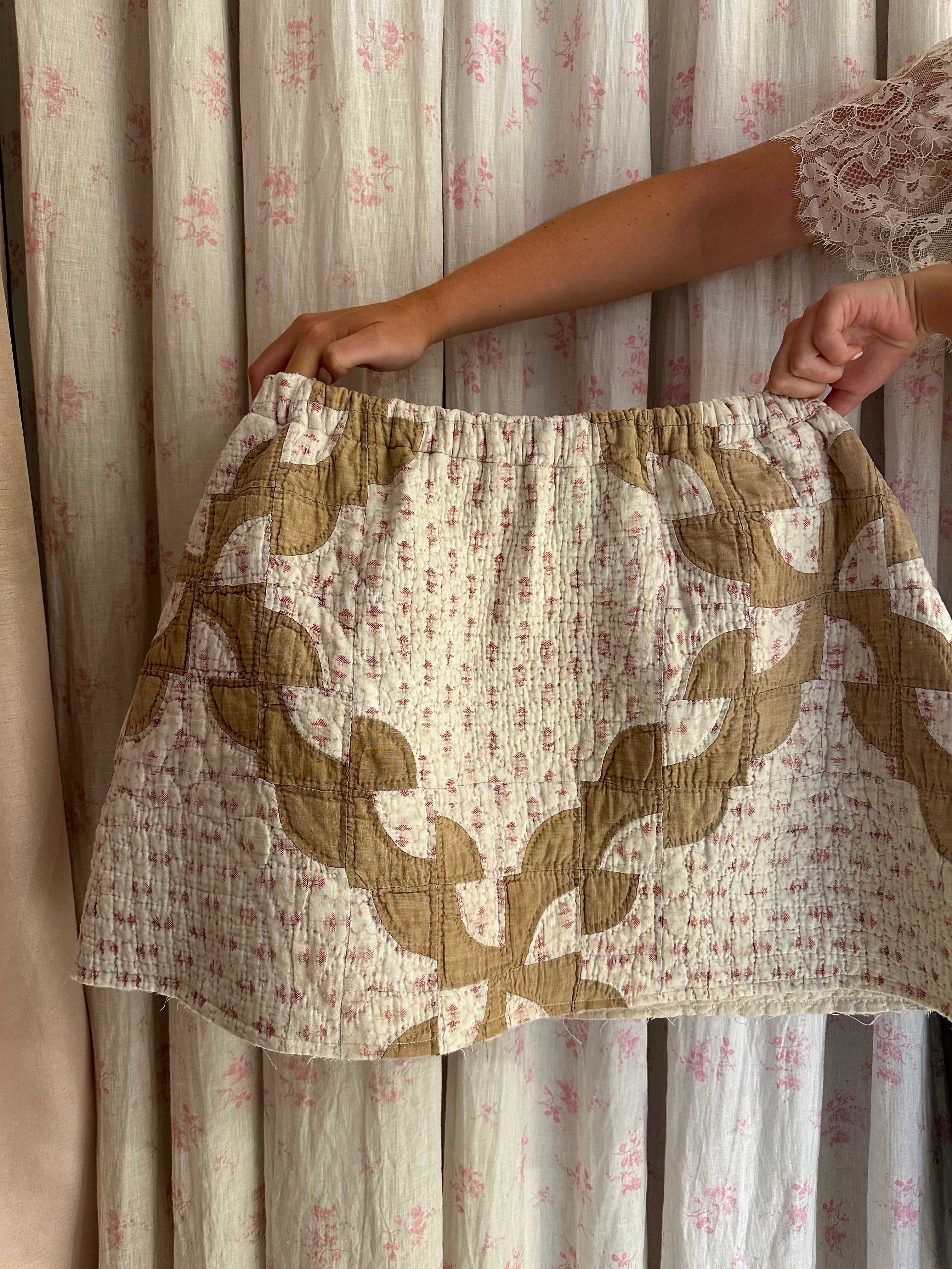 Drunkard's Path Quilt Skirt