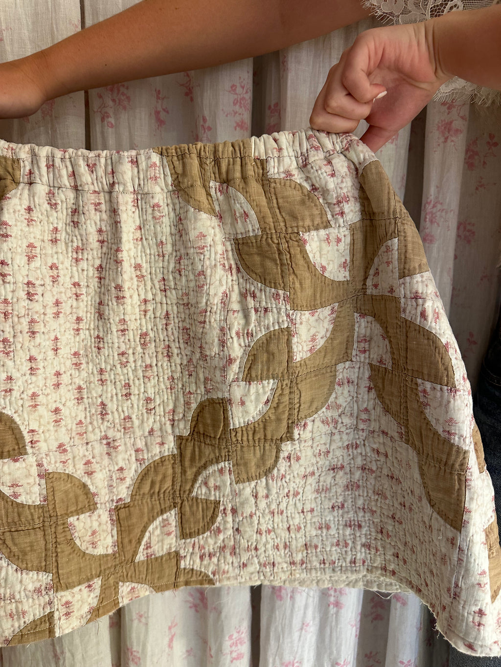 Drunkard's Path Quilt Skirt