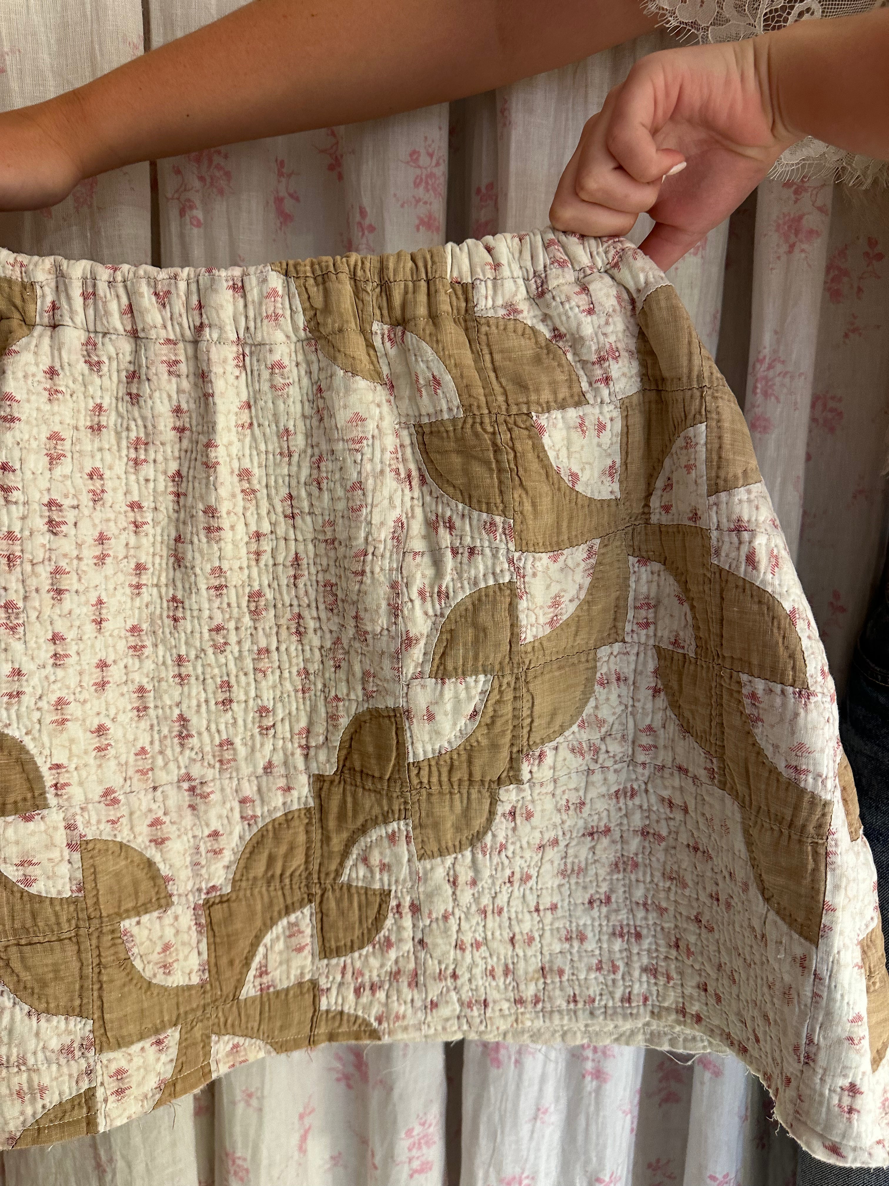 Drunkard's Path Quilt Skirt