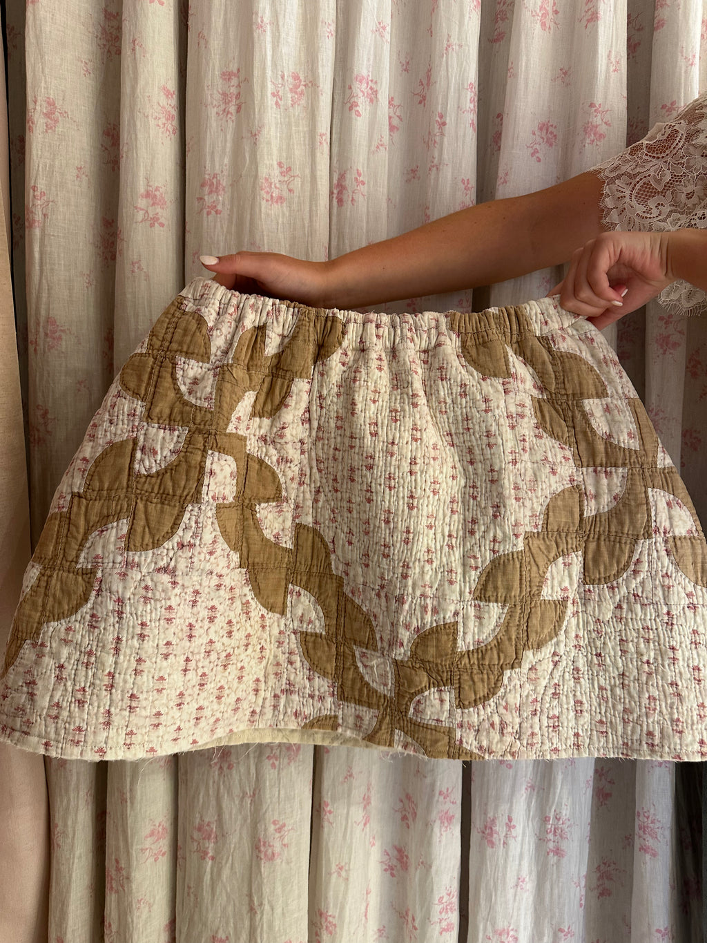 Drunkard's Path Quilt Skirt