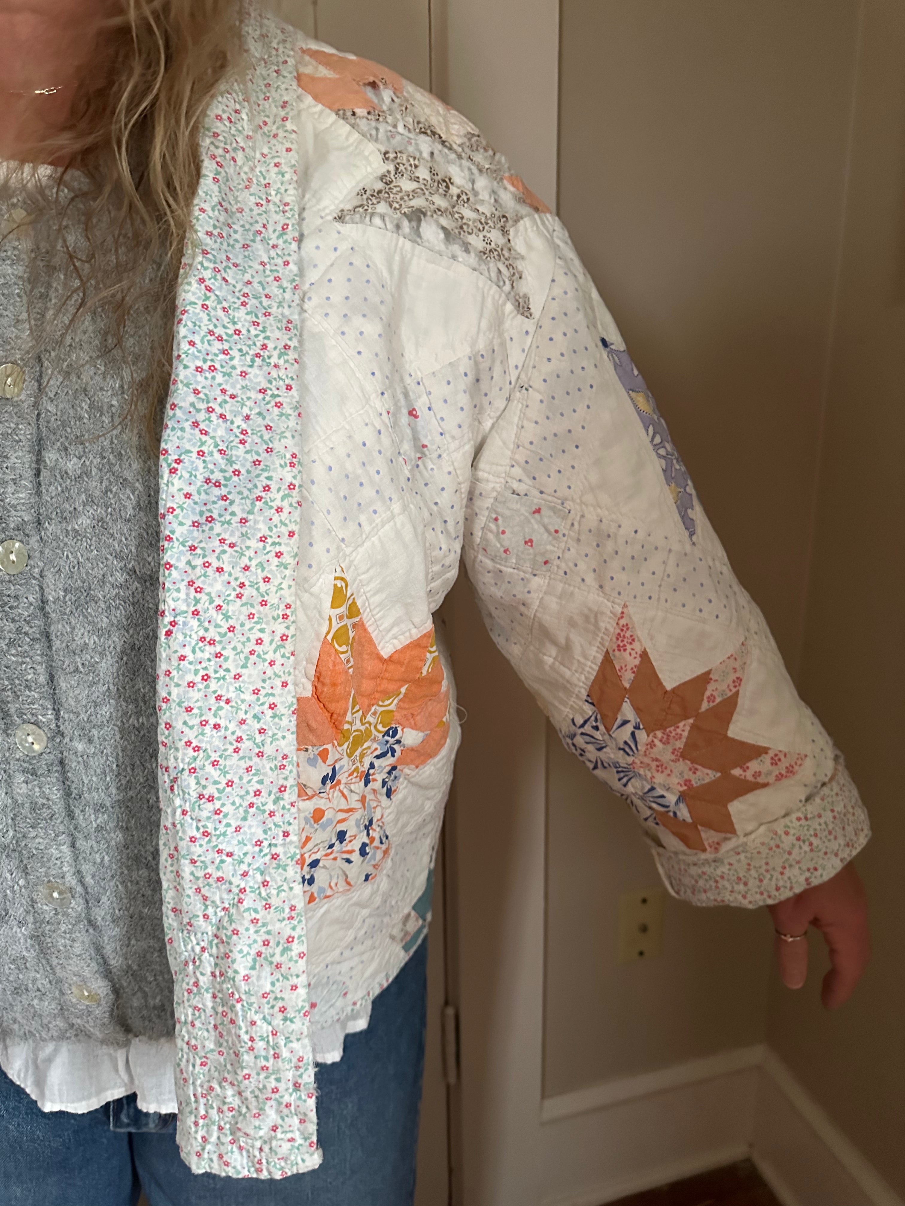 Floral Lotus Quilt Jacket