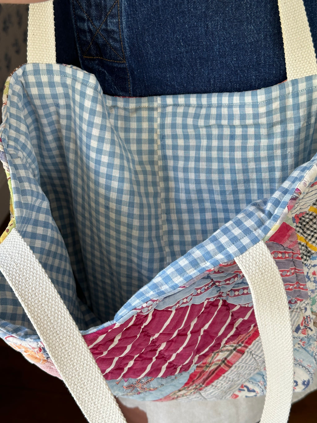 Crazy Quilt Tote & Pouch Set