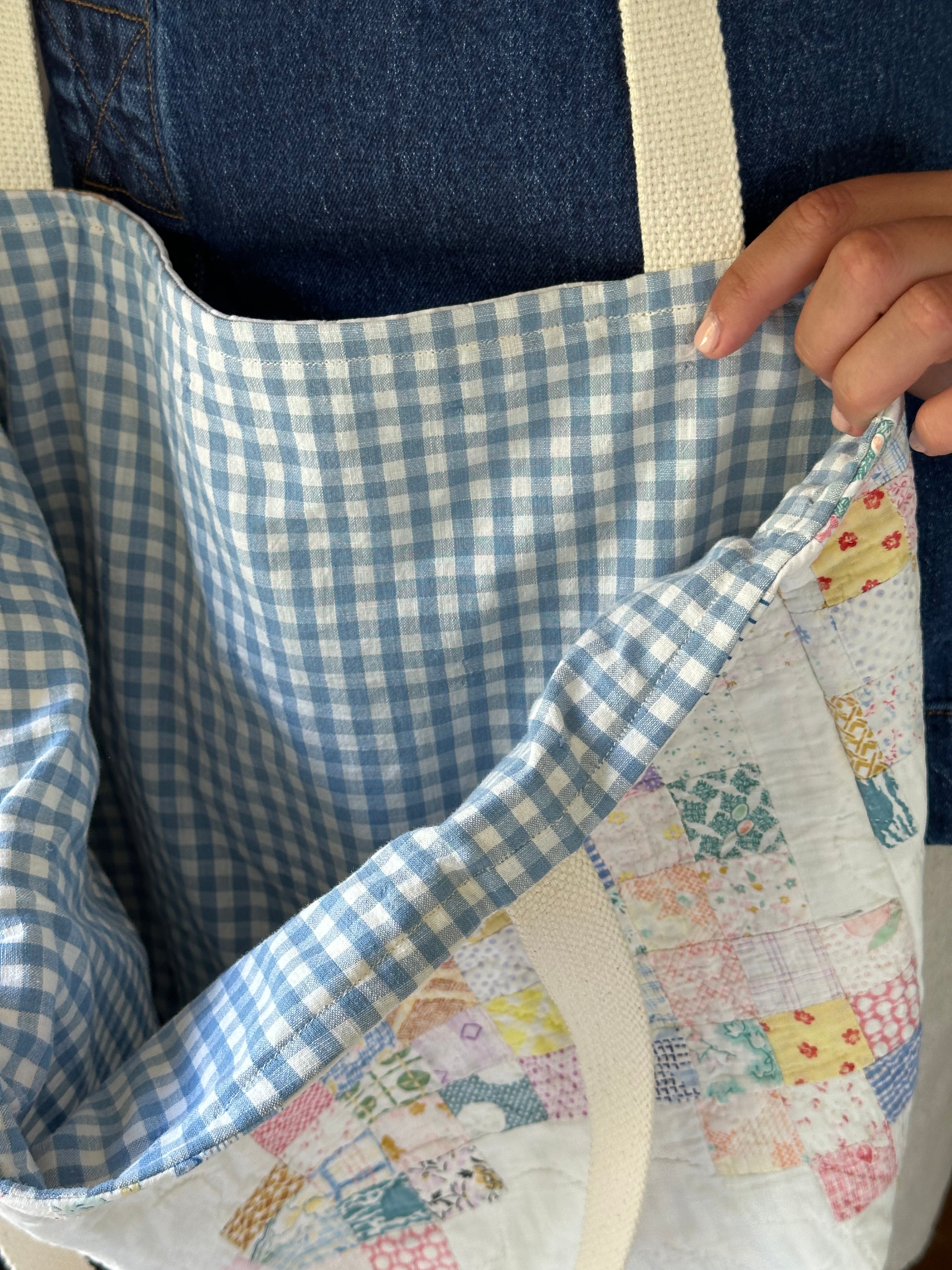 Irish Chain Quilt Tote & Pouch Set