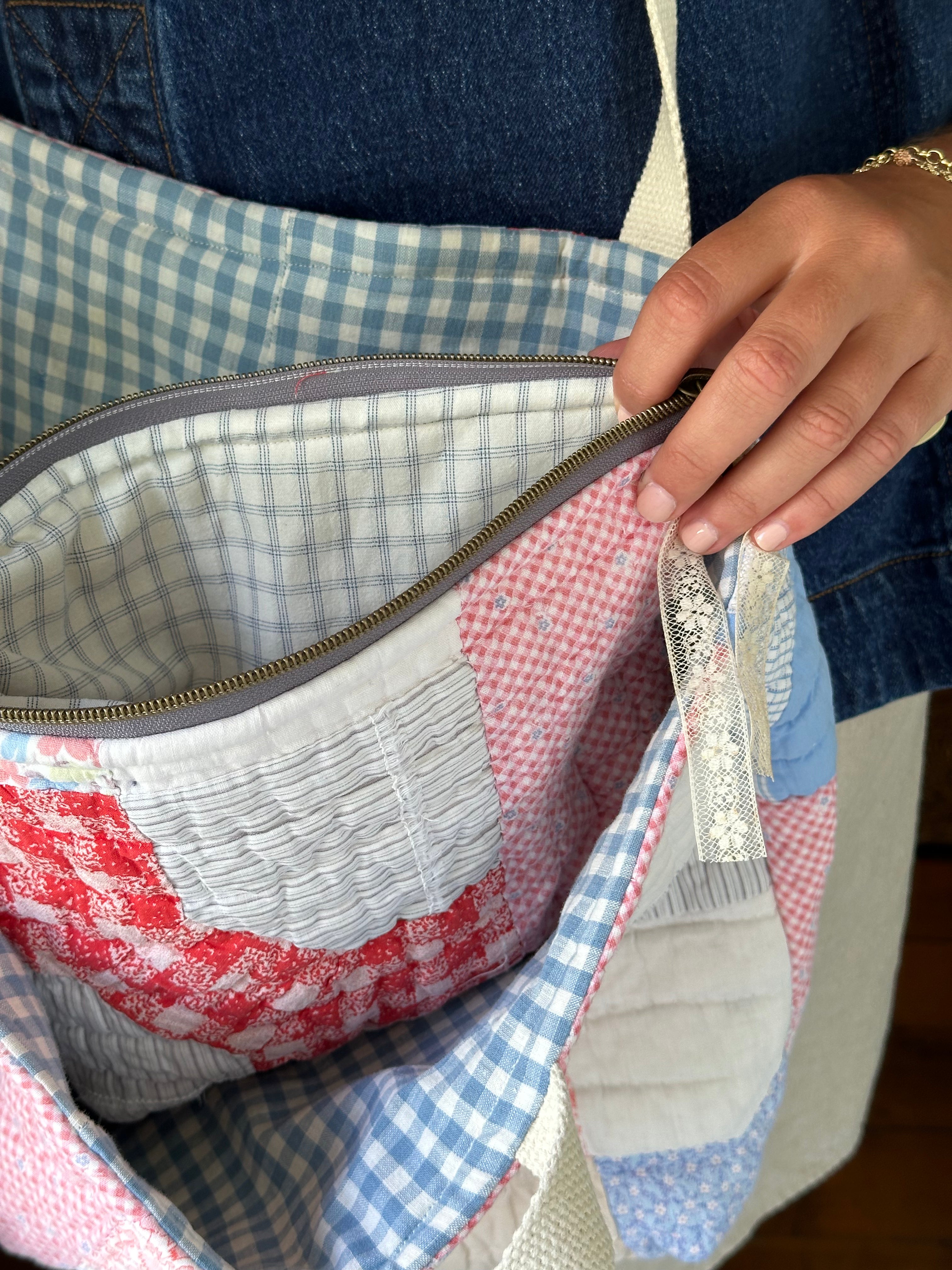 Bowtie Quilt Tote & Pouch Set