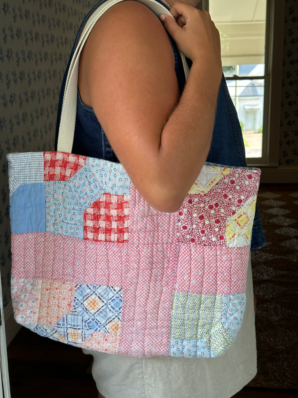 Bowtie Quilt Tote & Pouch Set