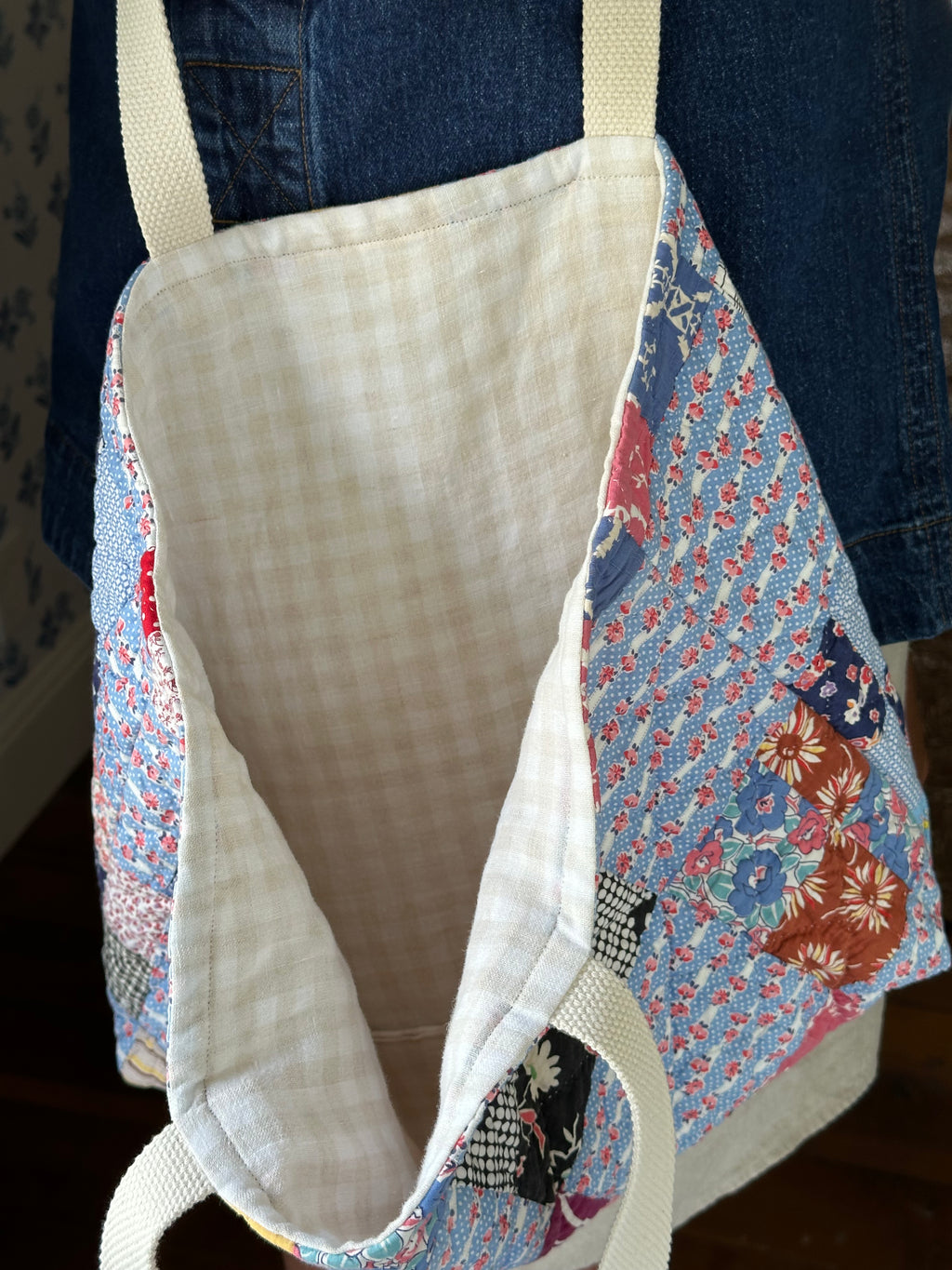 Four Square Quilt Tote & Pouch Set