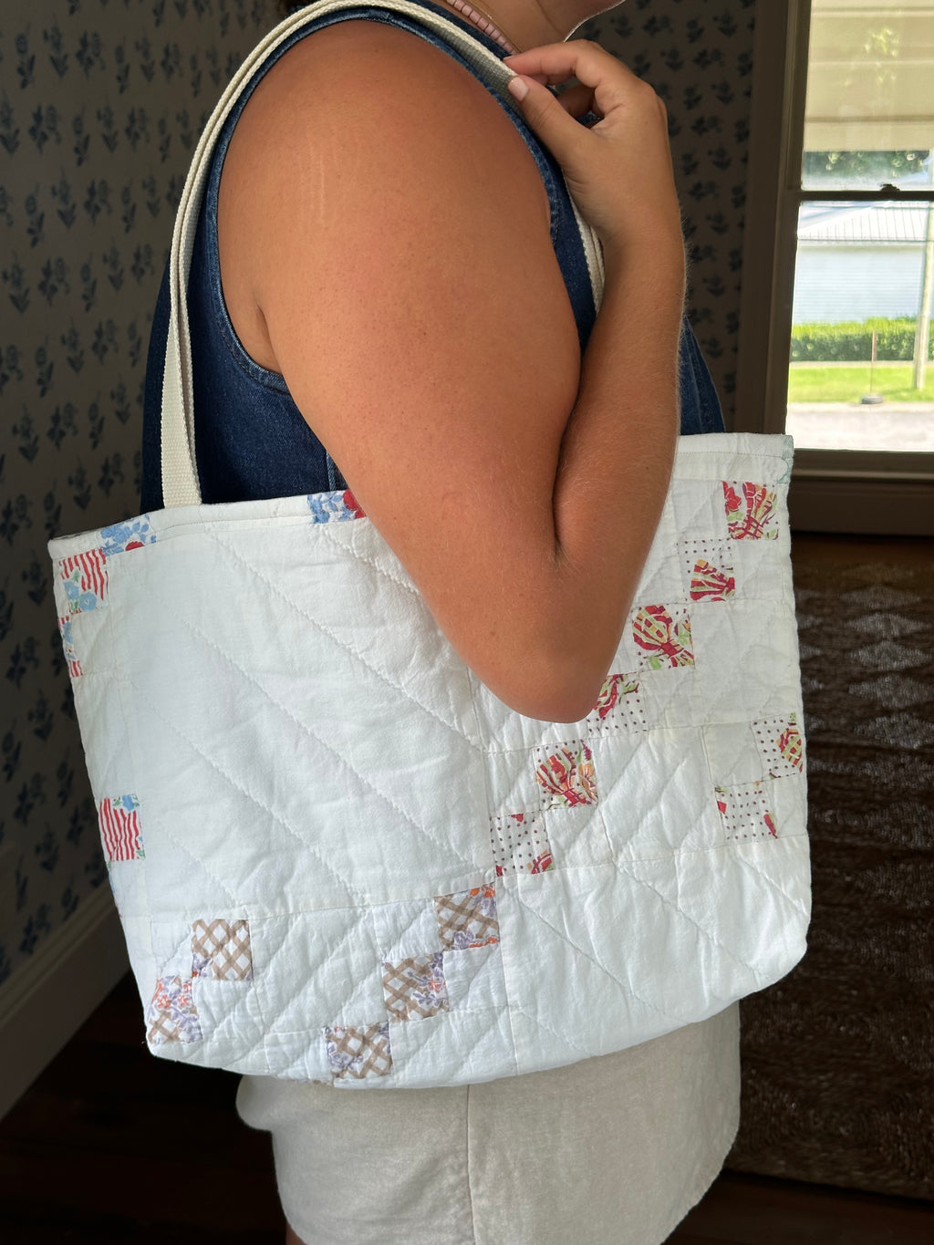Irish Chain Quilt Tote