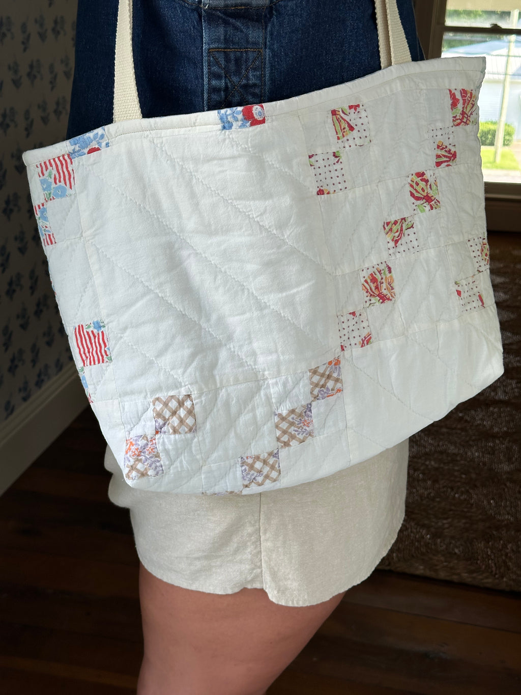 Irish Chain Quilt Tote