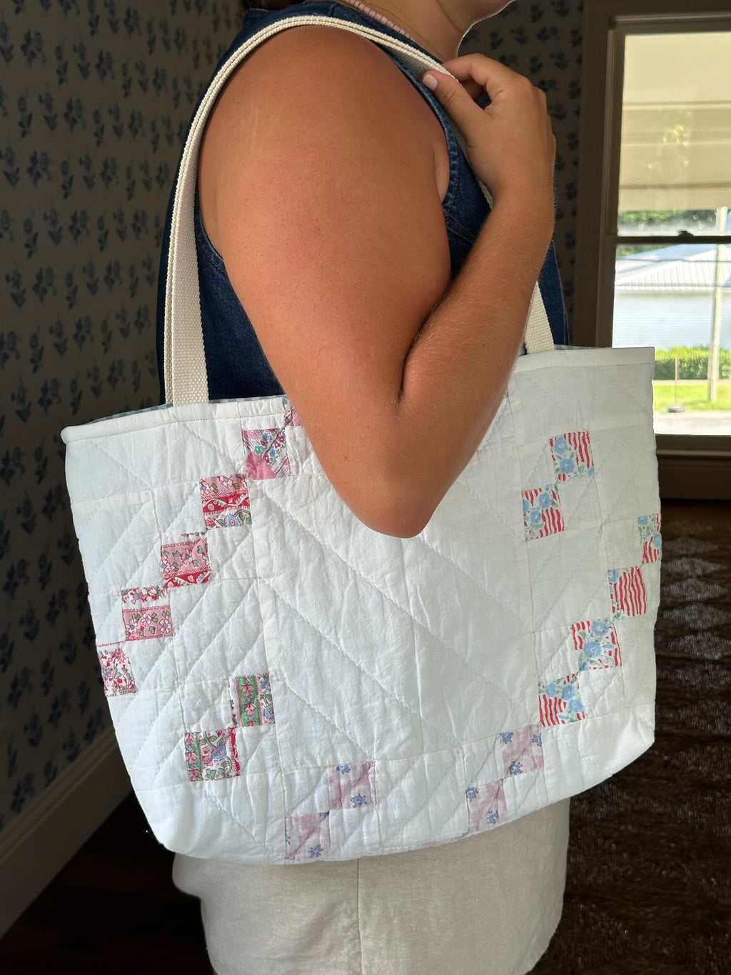 Irish Chain Quilt Tote